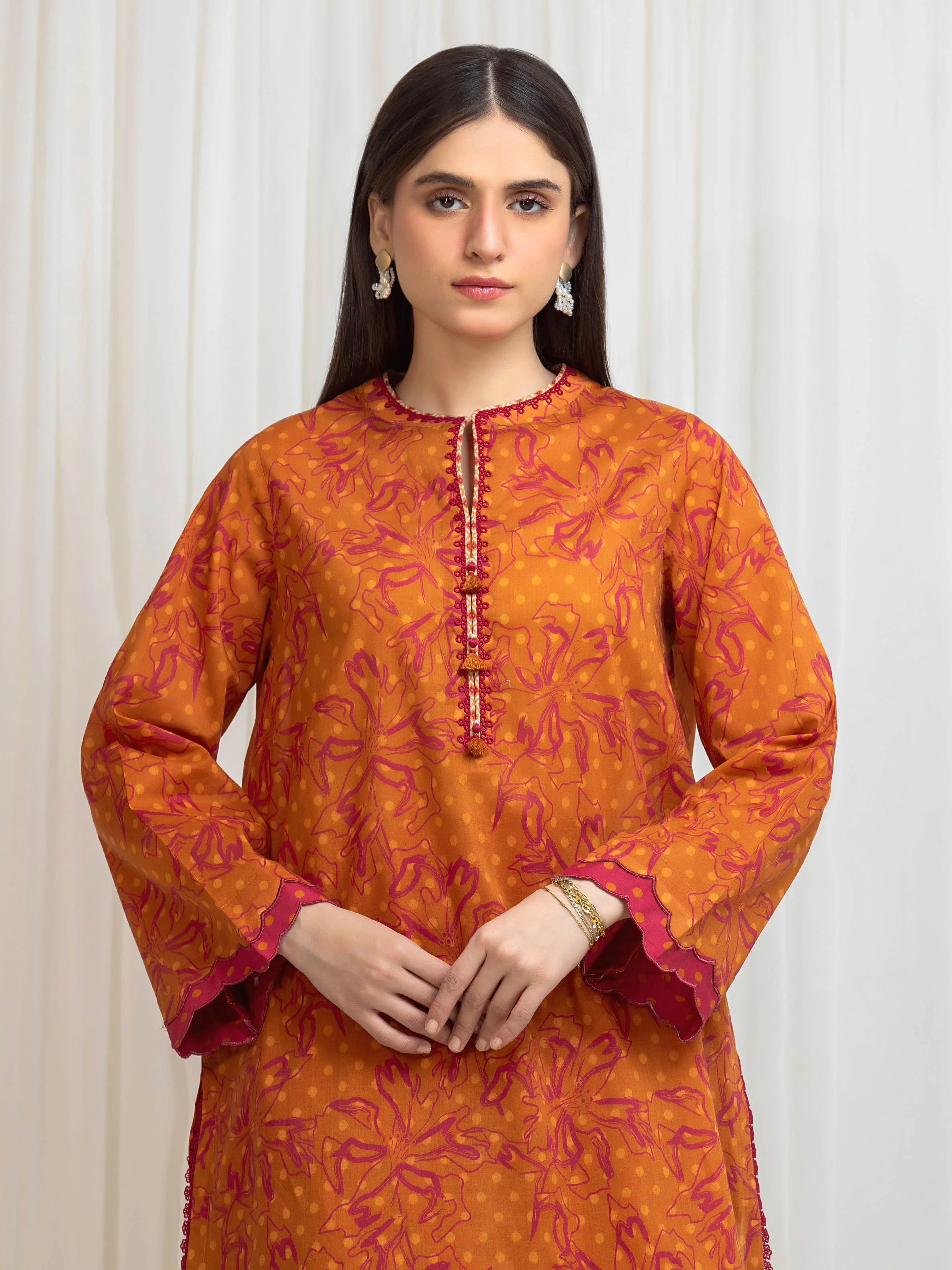 Unstitched Printed Lawn Shirt Trouser - EWU6A1-36816ST - Image 2