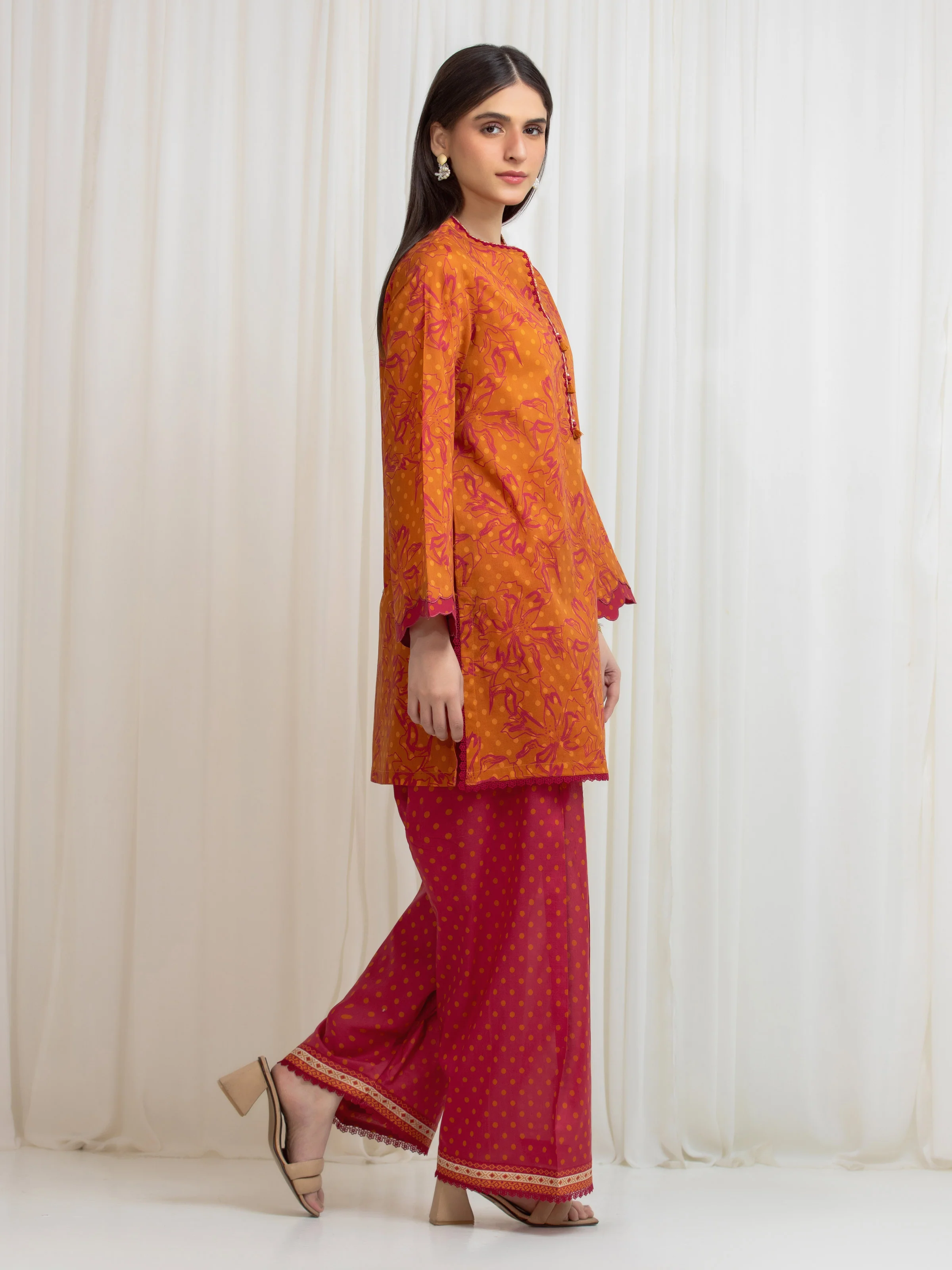 Unstitched Printed Lawn Shirt Trouser - EWU6A1-36816ST - Image 4