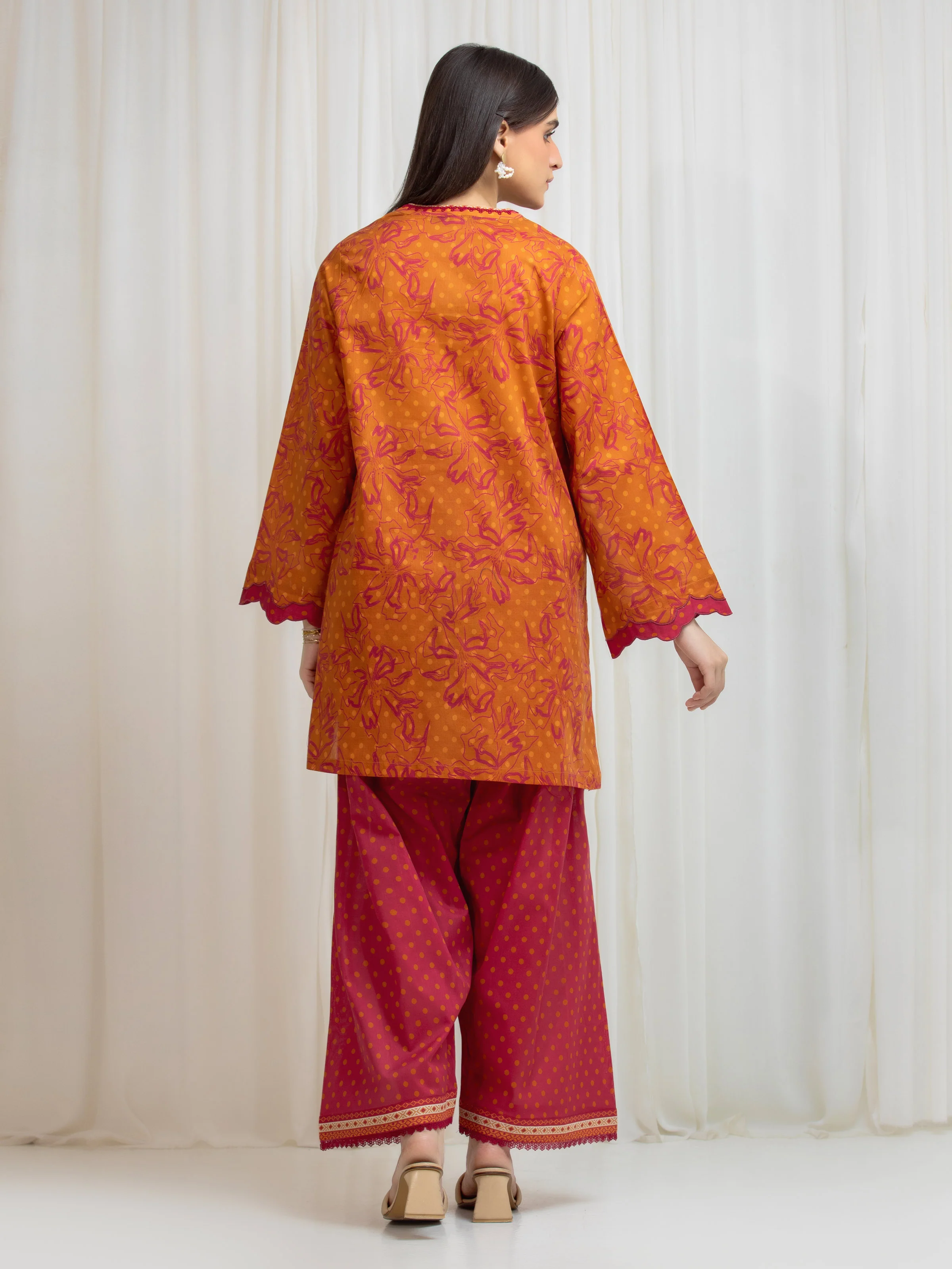 Unstitched Printed Lawn Shirt Trouser - EWU6A1-36816ST - Image 6