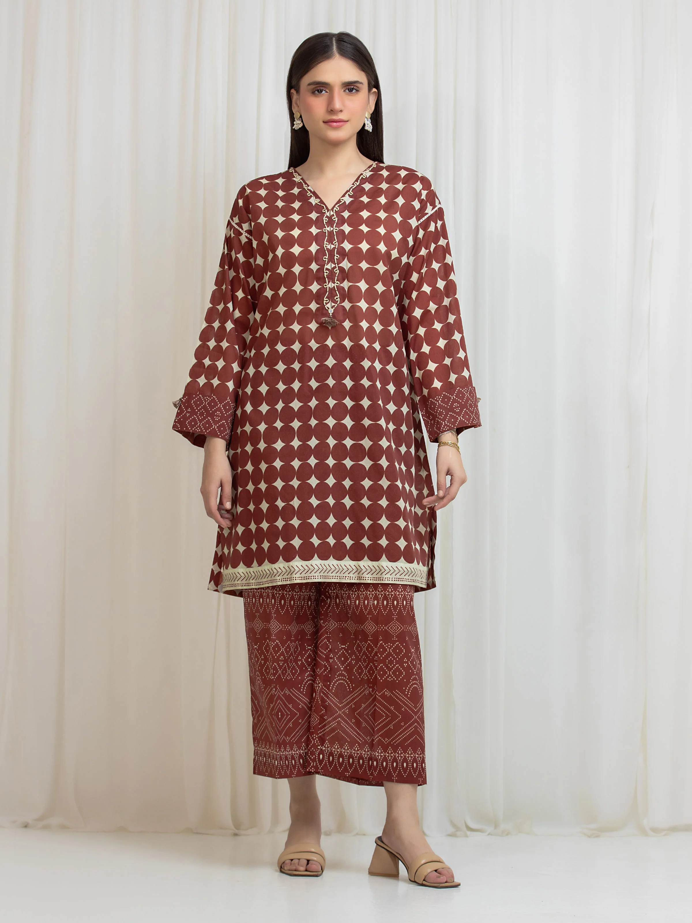 Unstitched Printed Lawn Shirt Trouser - EWU6A1-36817ST