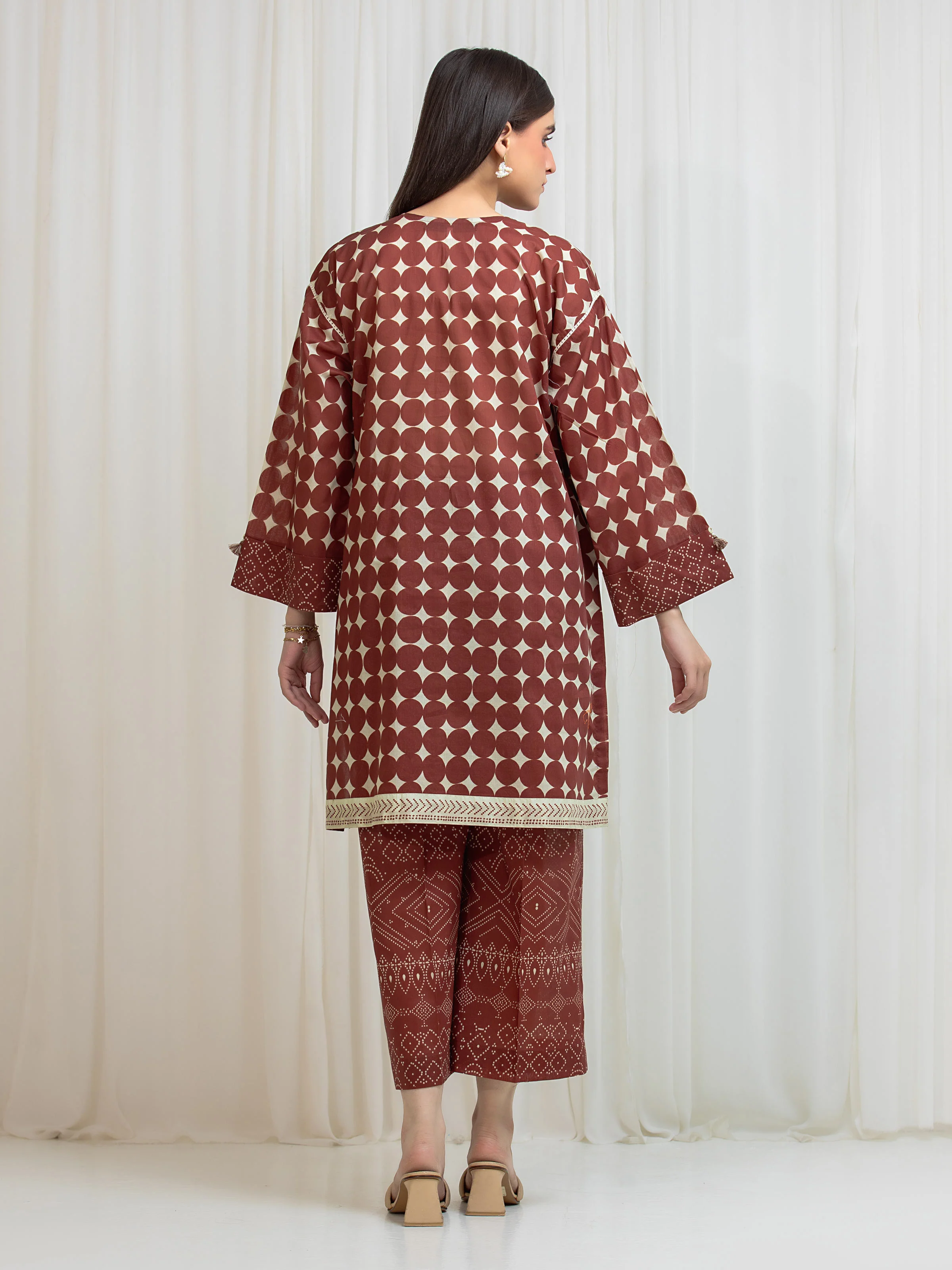 Unstitched Printed Lawn Shirt Trouser - EWU6A1-36817ST - Image 6