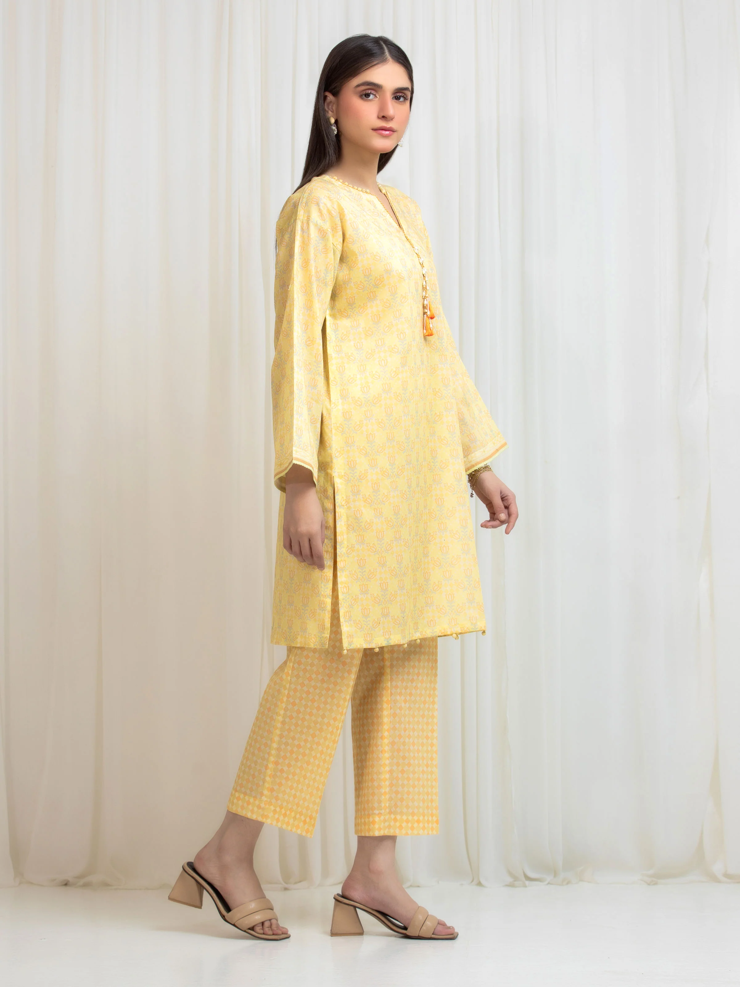 Unstitched Printed Lawn Shirt Trouser - EWU6A1-36819ST - Image 5