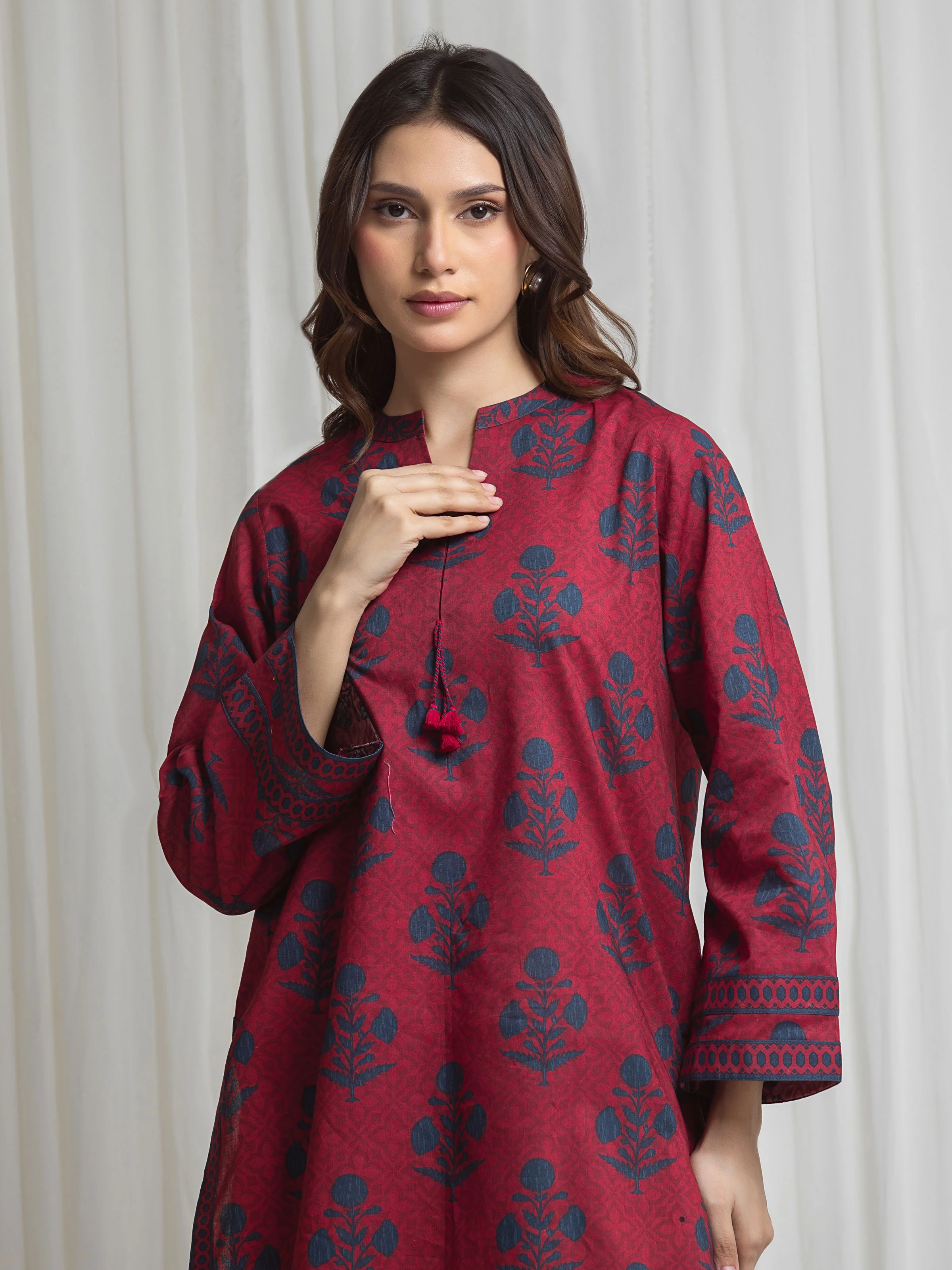 Unstitched Printed Lawn Shirt Trouser - EWU6A1-36820ST - Image 2