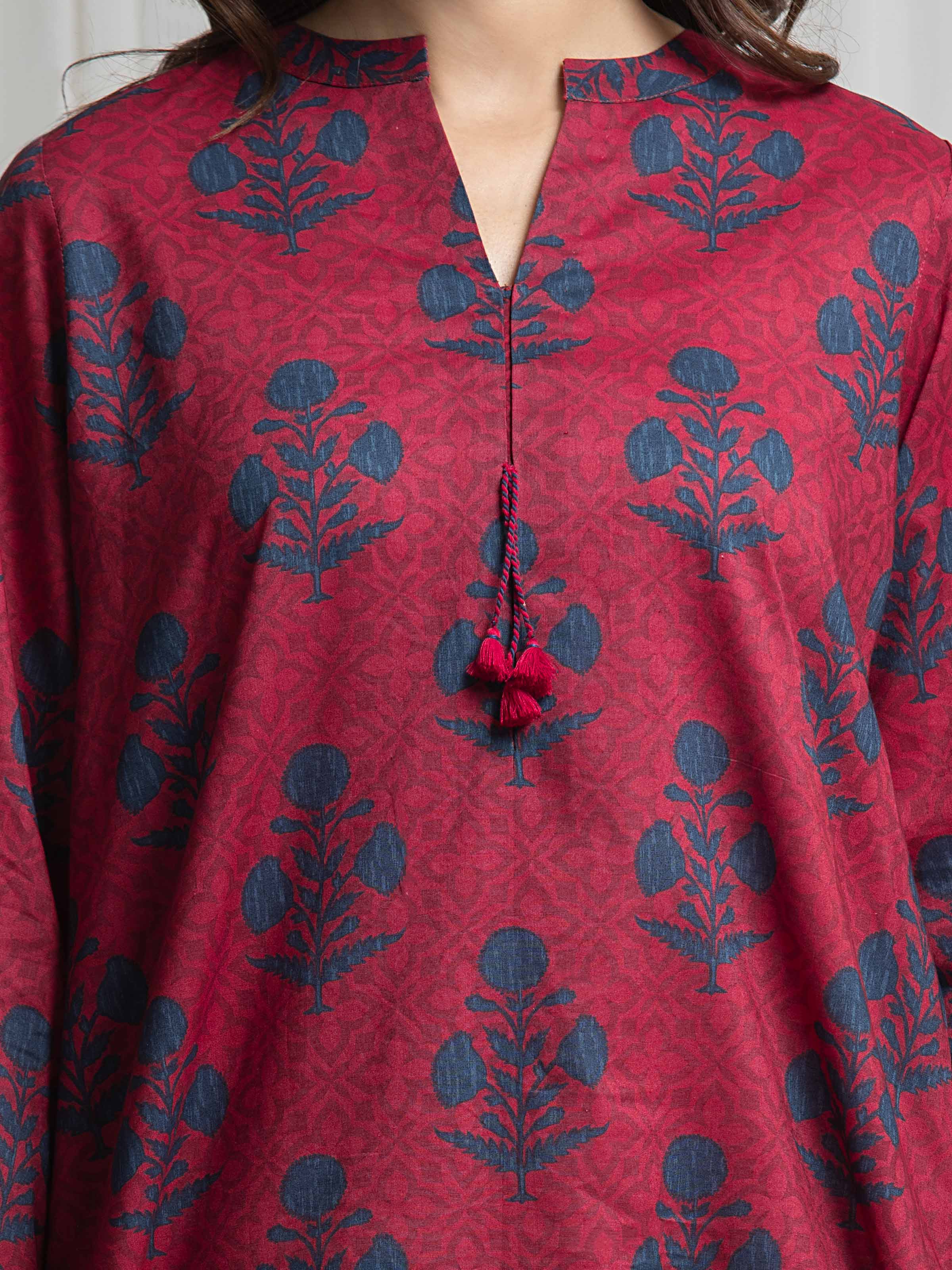 Unstitched Printed Lawn Shirt Trouser - EWU6A1-36820ST - Image 3