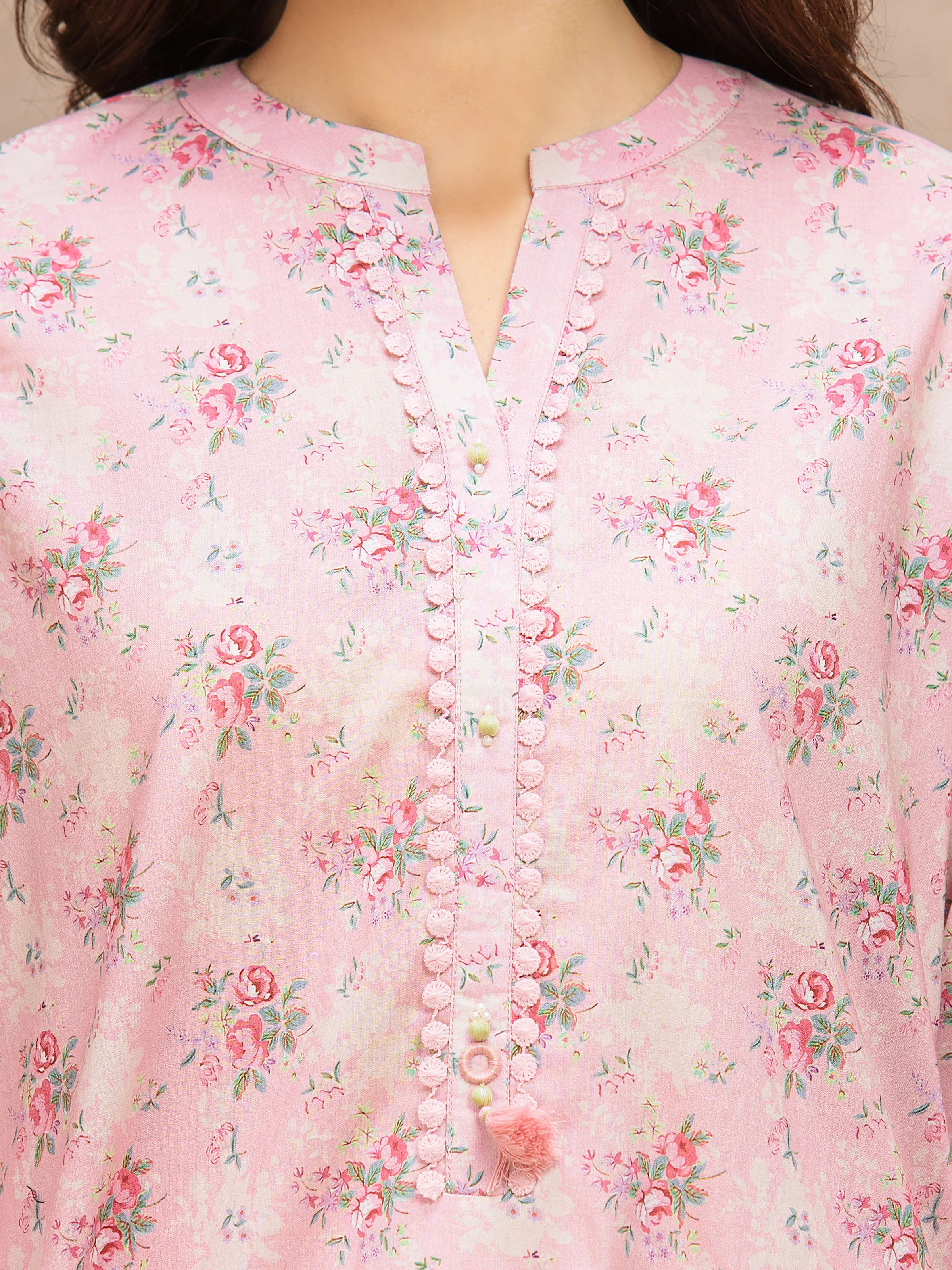 Unstitched Printed Lawn Suit - EWU6A1-36527-3P - Image 3