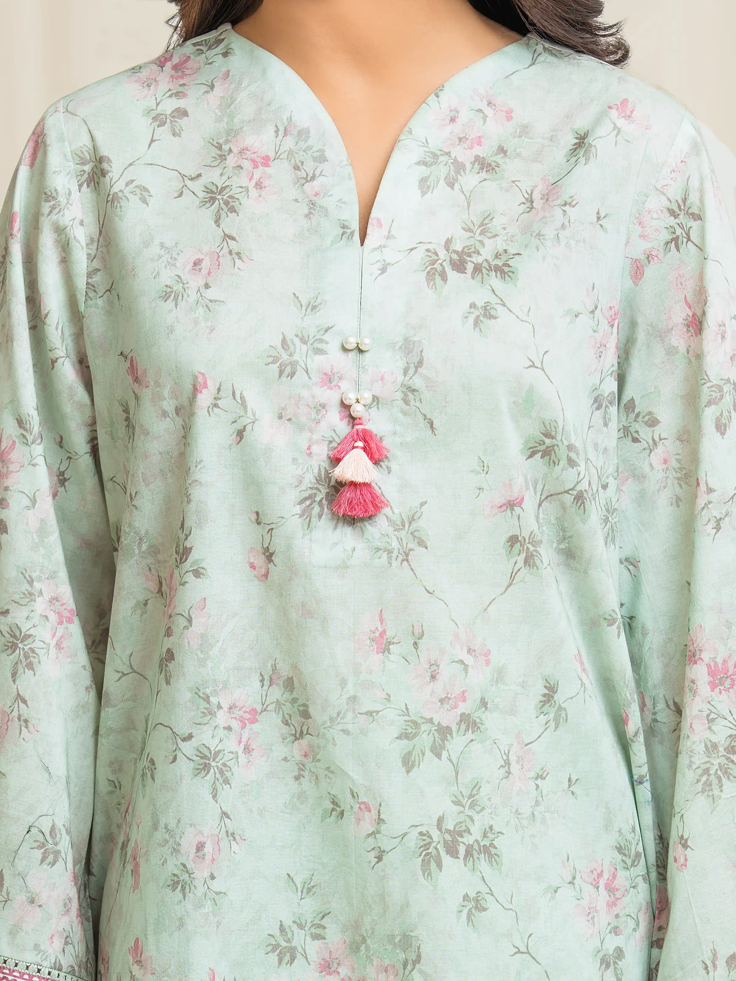 Unstitched Printed Lawn Suit - EWU6A1-36546-3P - Image 4