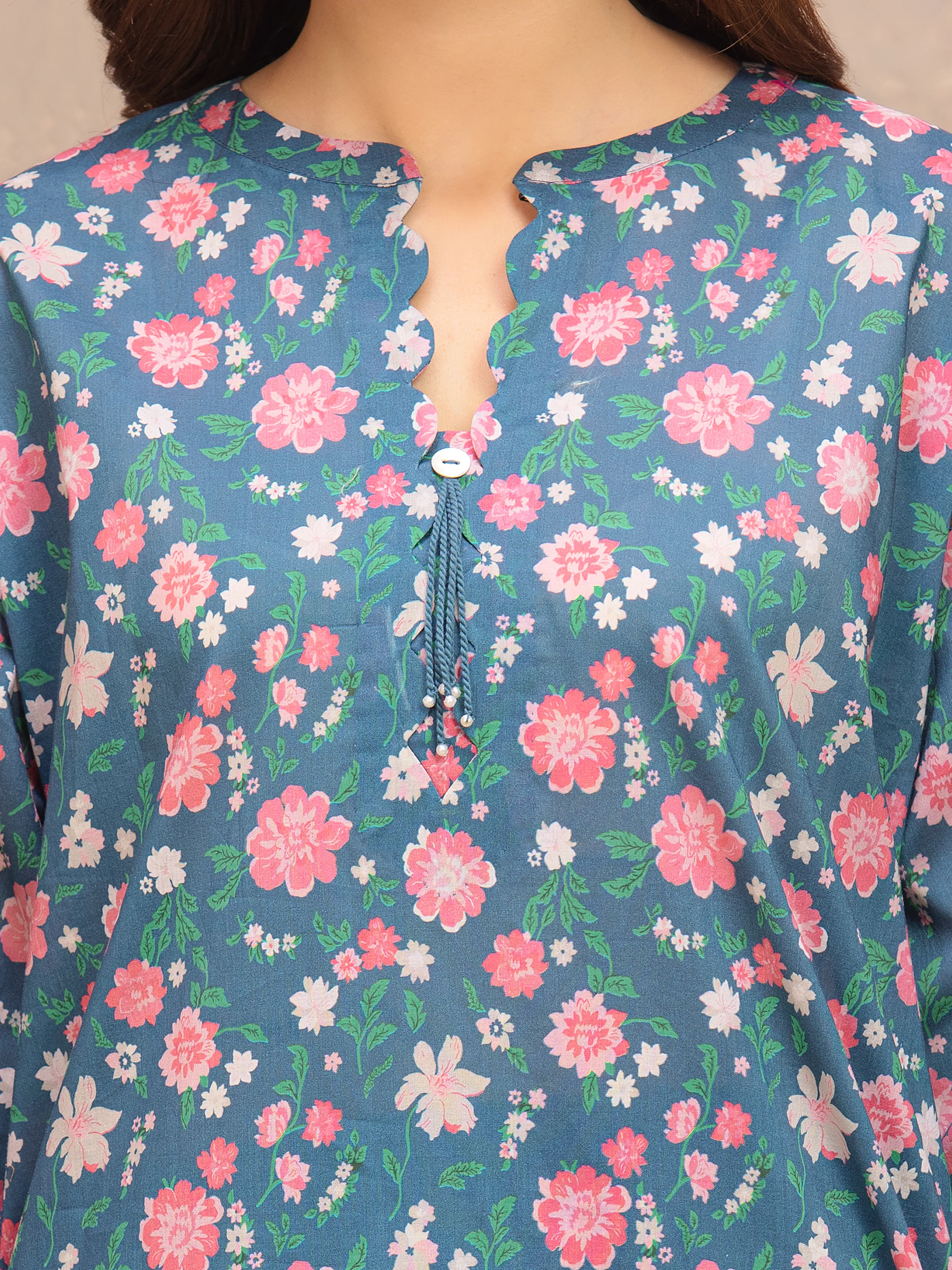 Unstitched Printed Lawn Suit - EWU6A1-36549-3P - Image 3