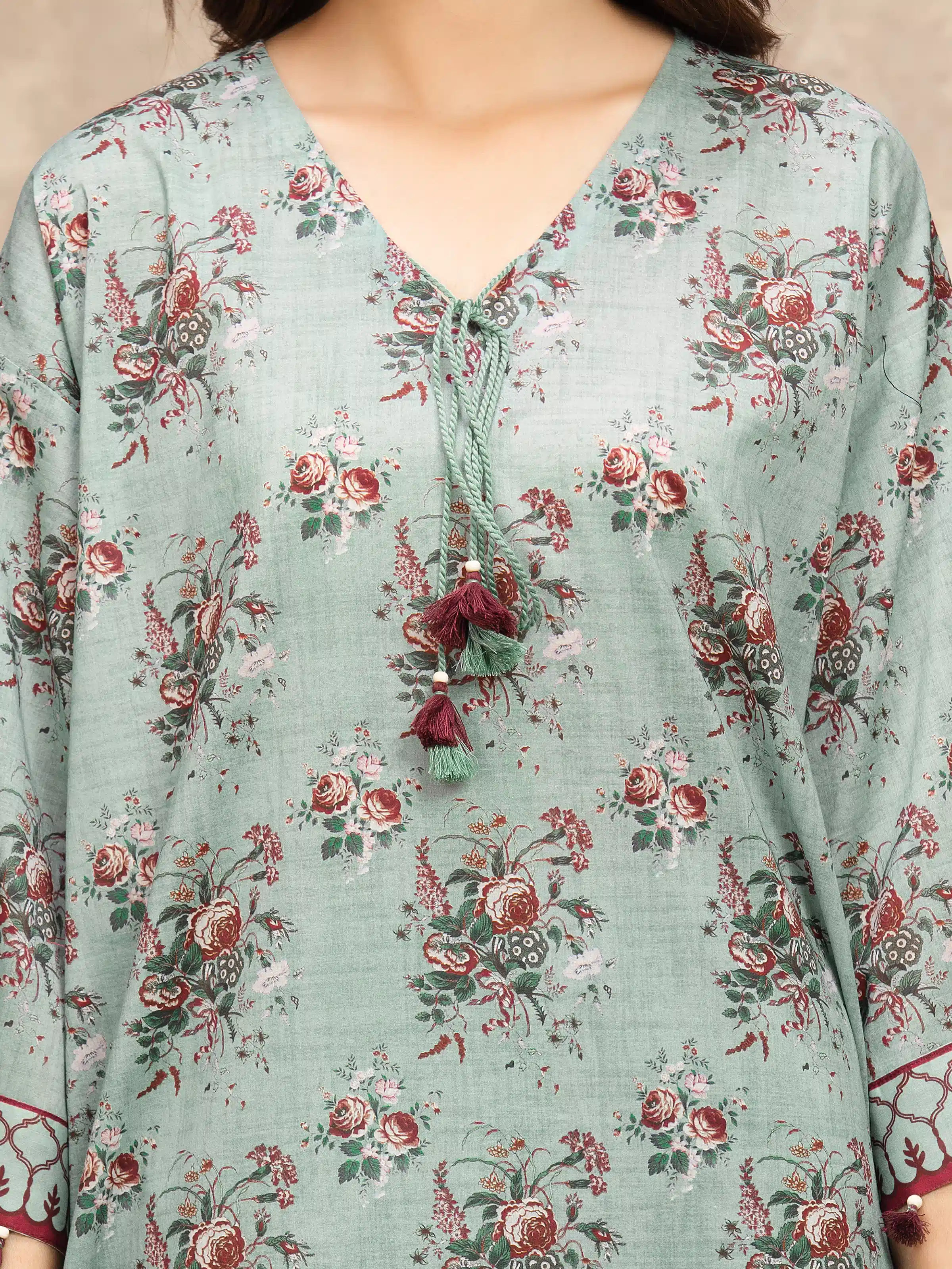 Unstitched Printed Lawn Suit - EWU6A1-36559-3P - Image 3