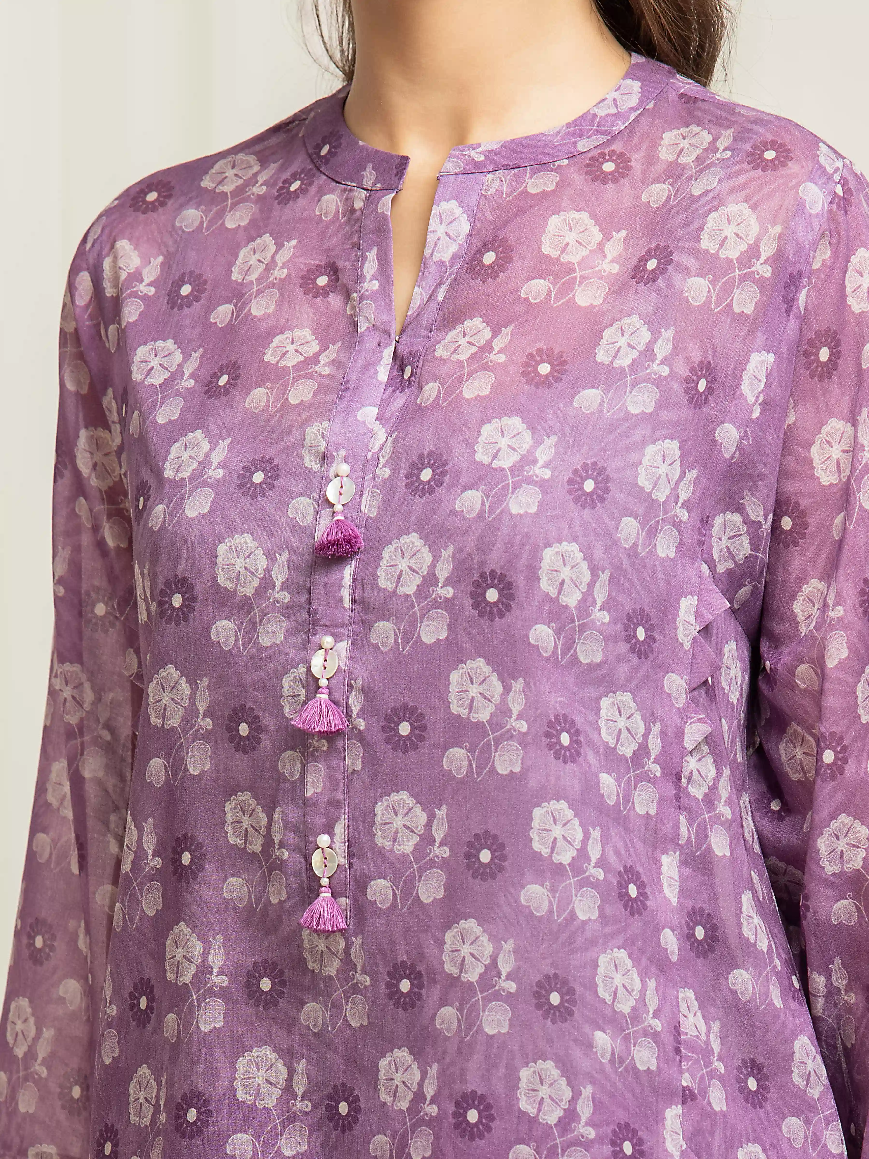 Unstitched Printed Lawn Suit - EWU6A1-36582-3P - Image 3
