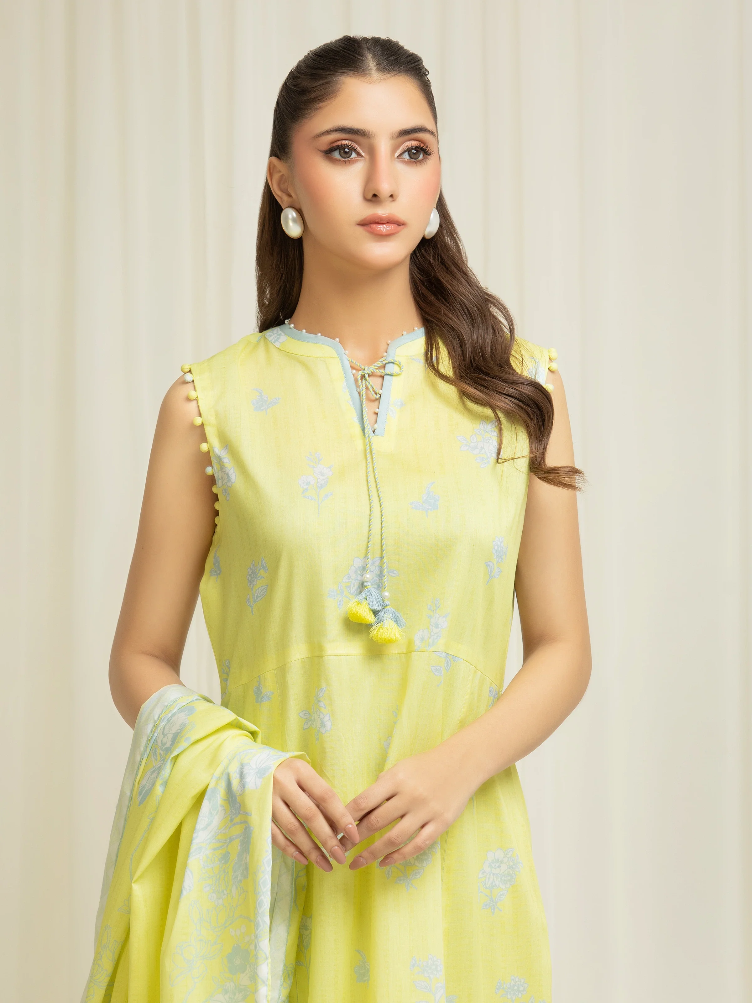 Unstitched Printed Lawn Suit - EWU6A1-36587-3P - Image 2