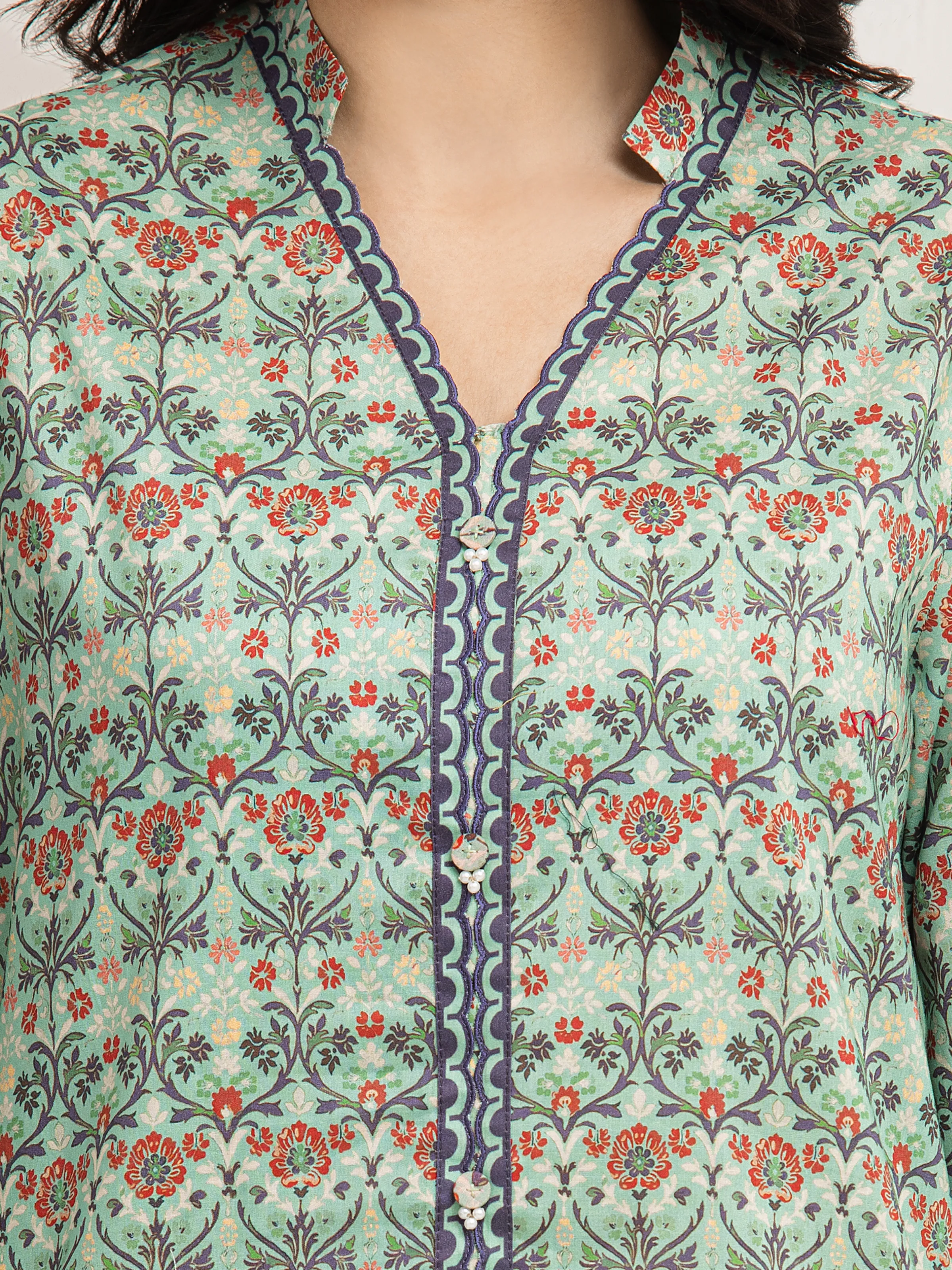 Unstitched Printed Lawn Suit - EWU6A1-36600-3P - Image 3