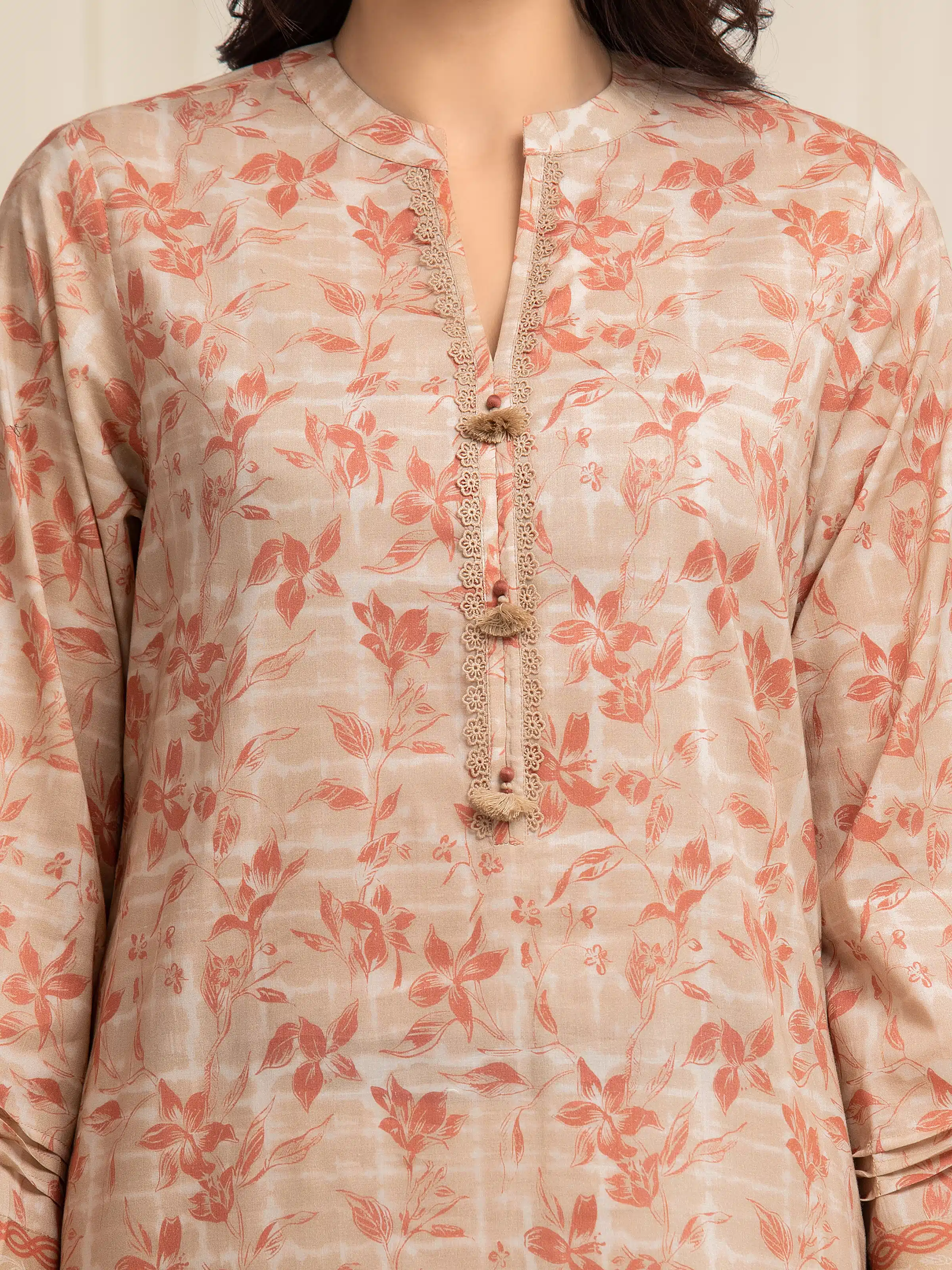 Unstitched Printed Lawn Suit - EWU6A1-36603-3P - Image 3