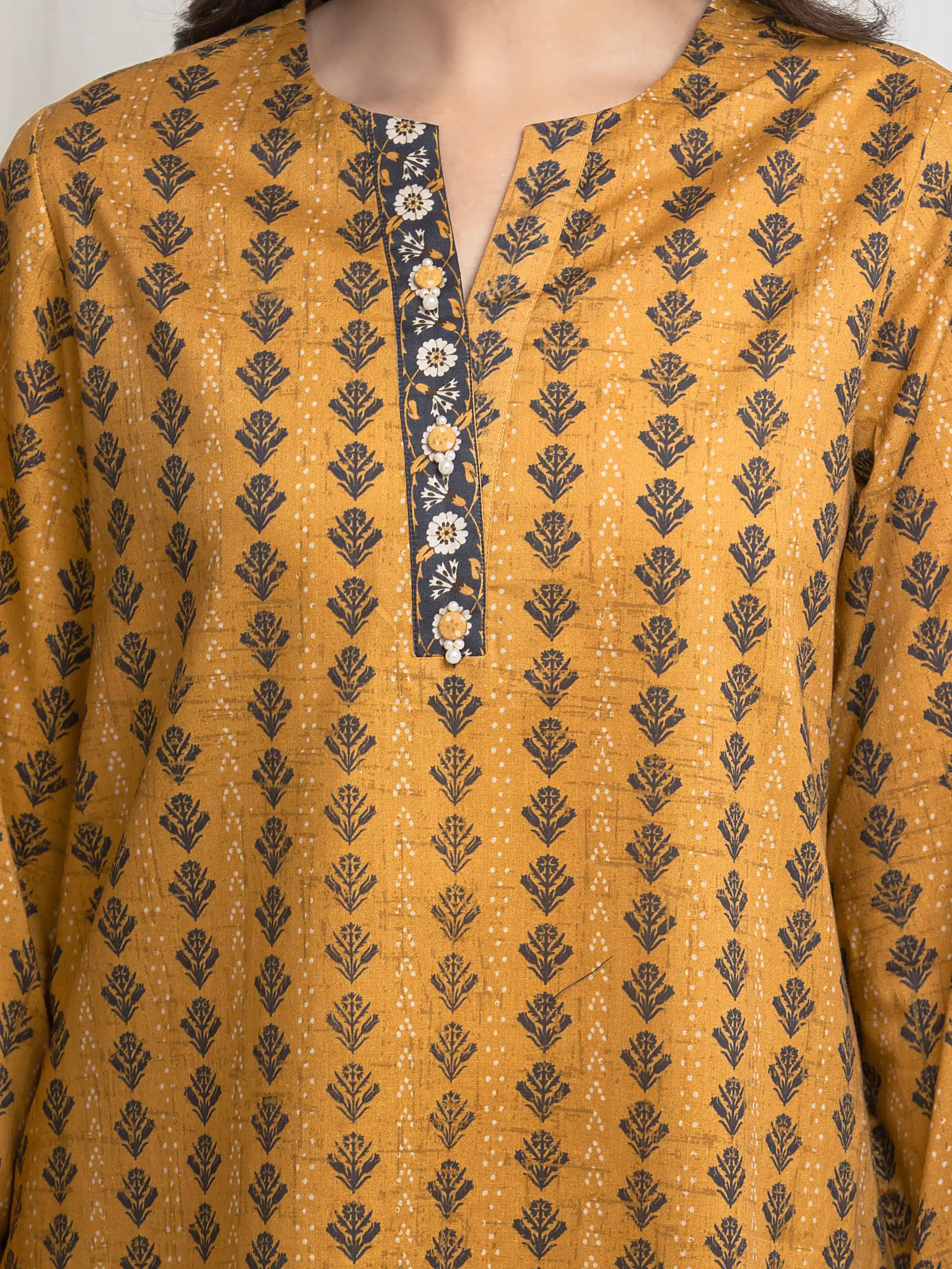 Unstitched  Printed Lawn Suit - EWU6A1-36611-3P - Image 4