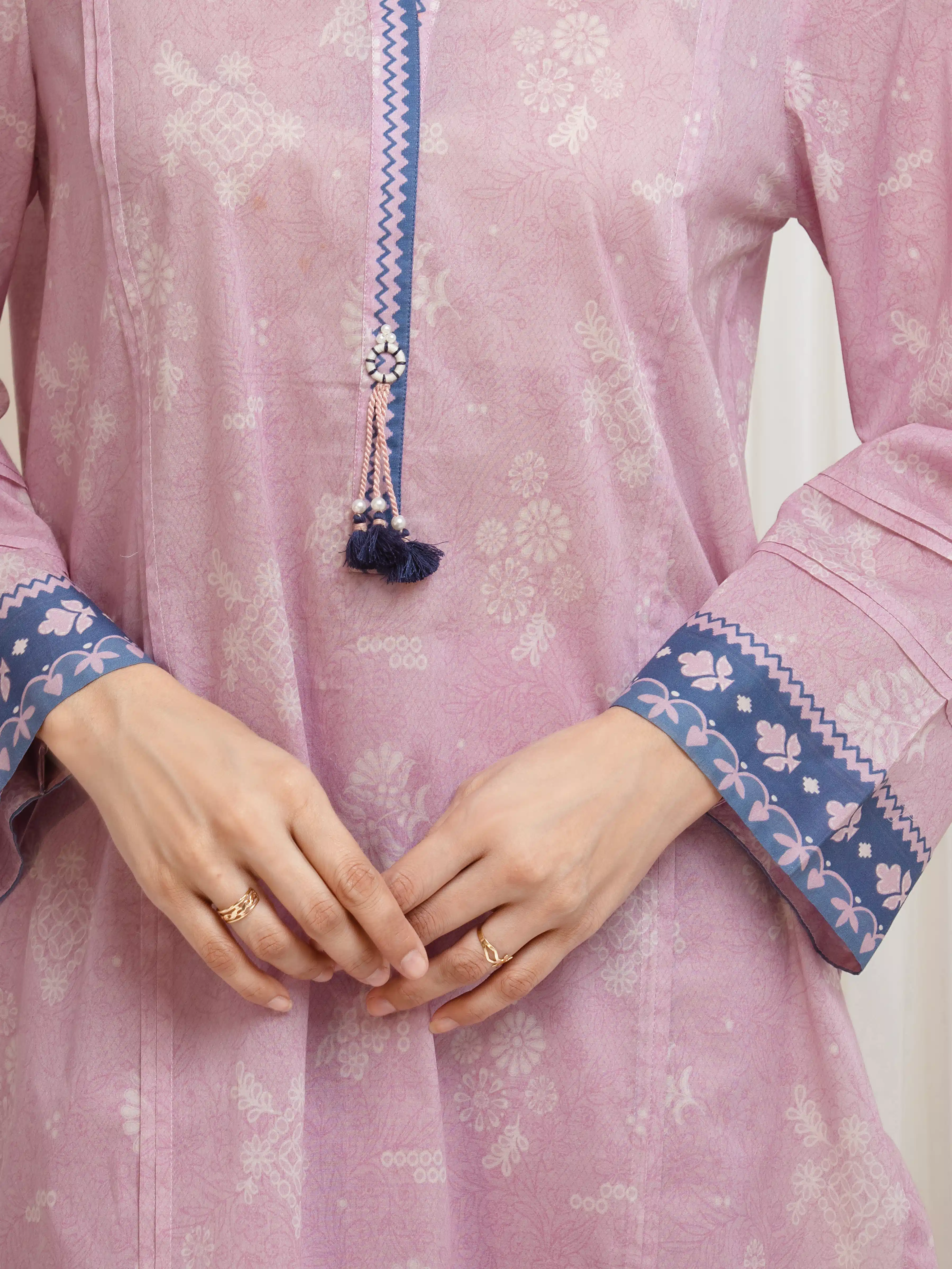 Unstitched Printed Lawn Suit - EWU6A1-36621-3P - Image 3