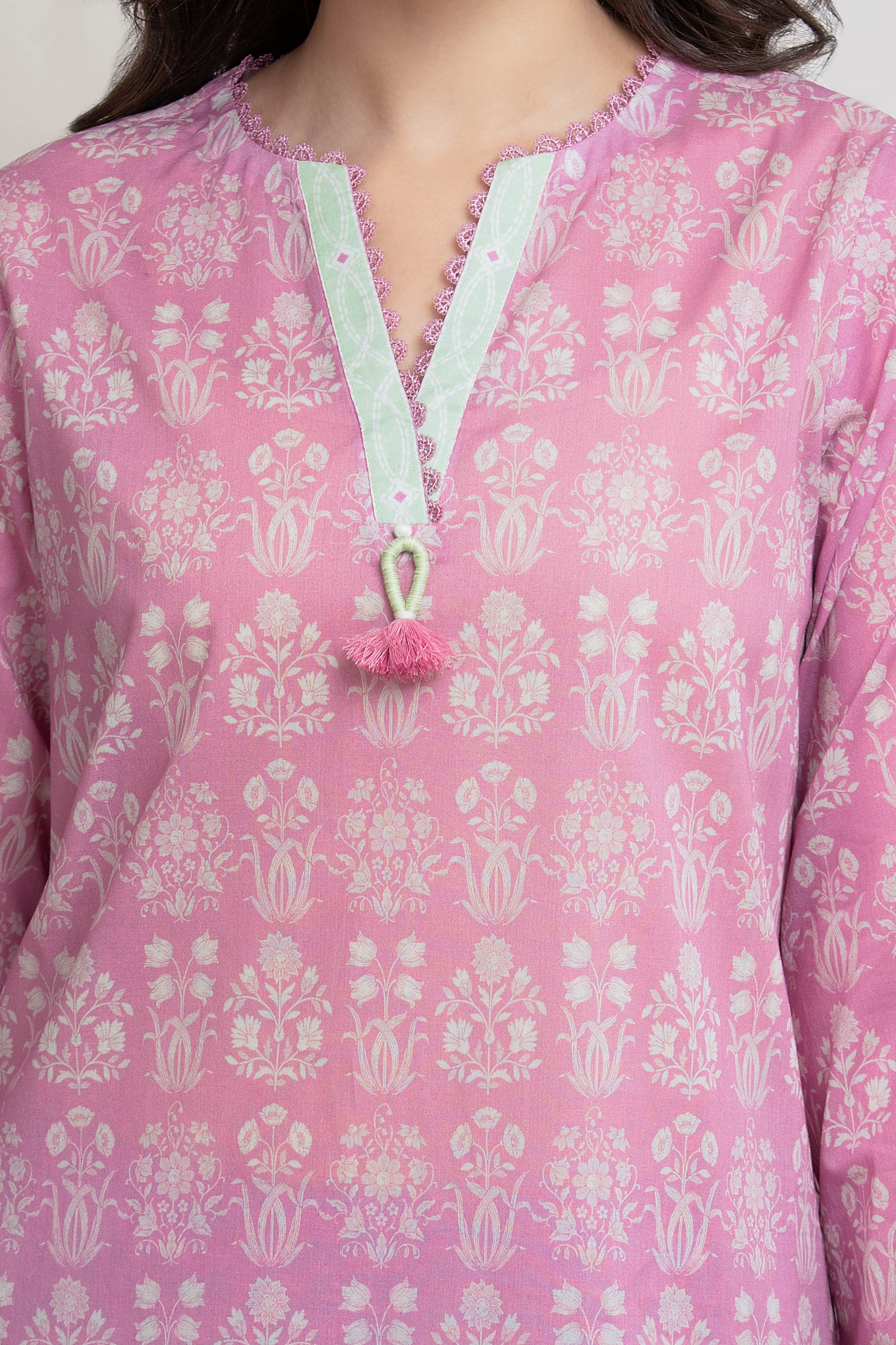 Unstitched Printed Lawn Suit - EWU6A1-36649-3P - Image 3