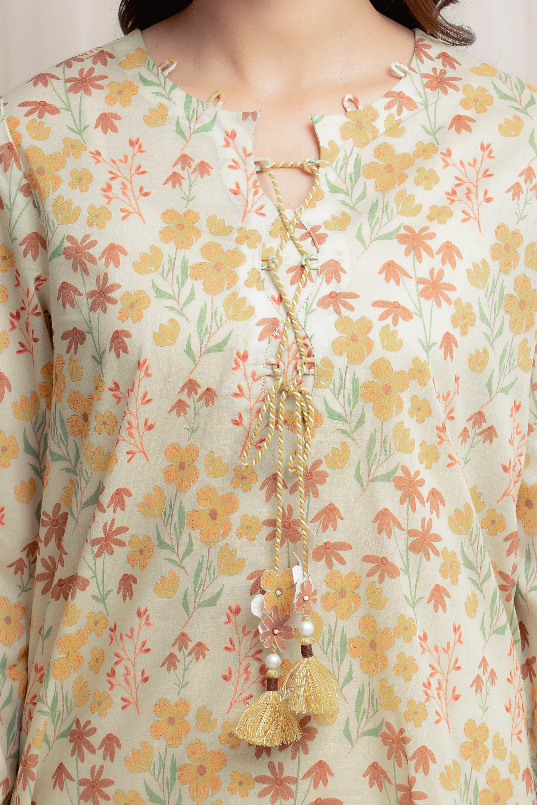 Unstitched Printed Lawn Suit - EWU6A1-36668-3P - Image 3