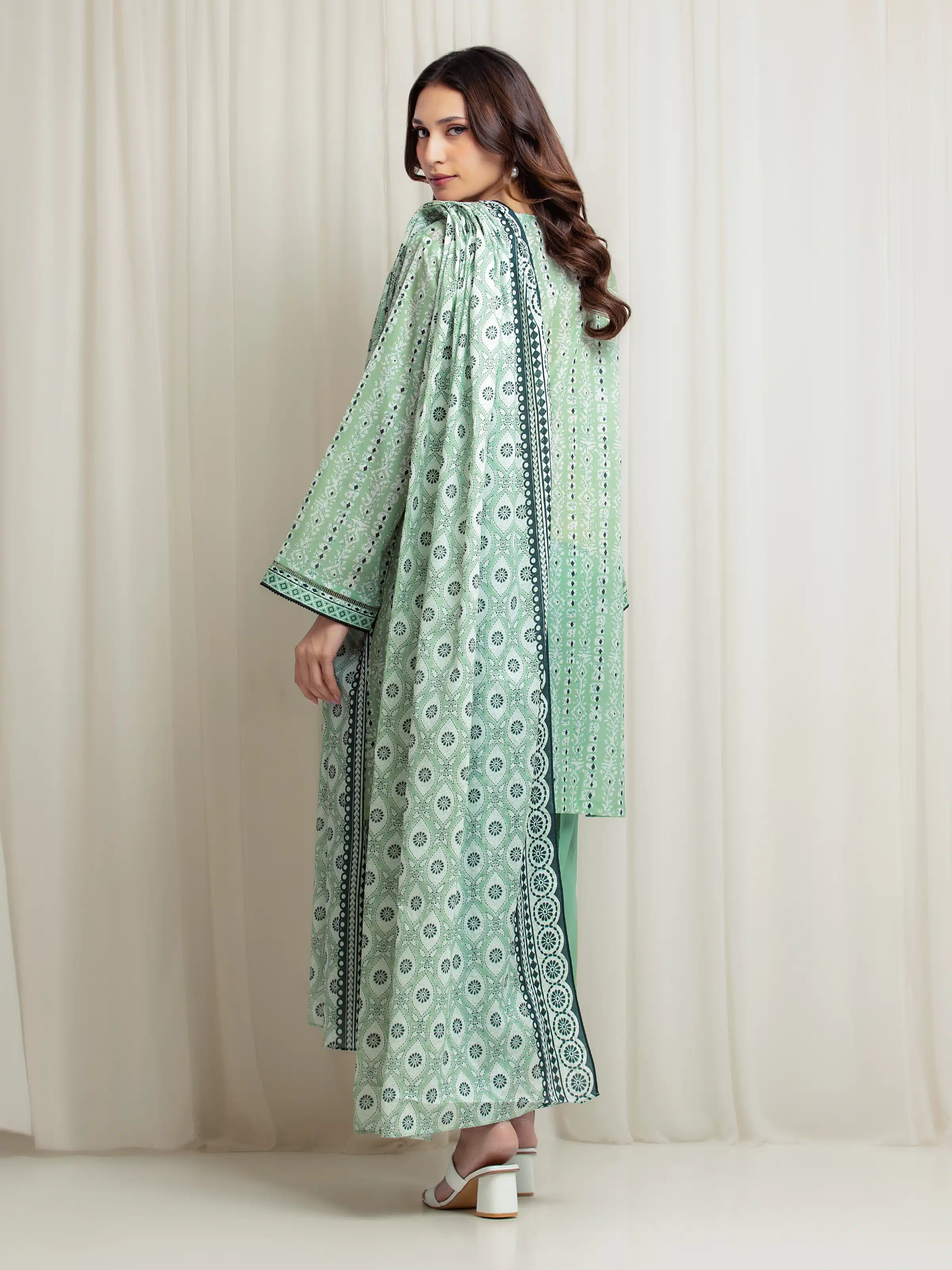 Unstitched Printed Lawn Suit - EWU6A1-36689-3P - Image 6