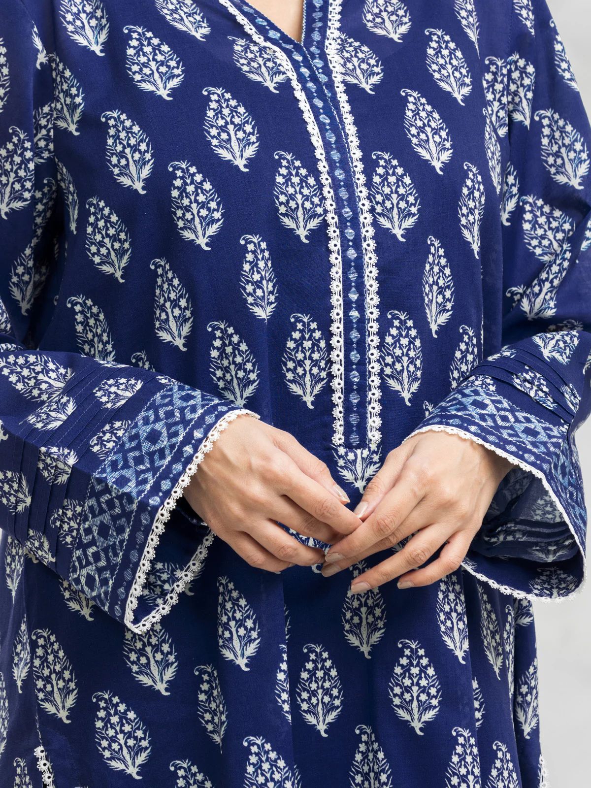 Unstitched  Printed Viscose Shirt Dupatta - EWU24A4-29114SD - Image 3