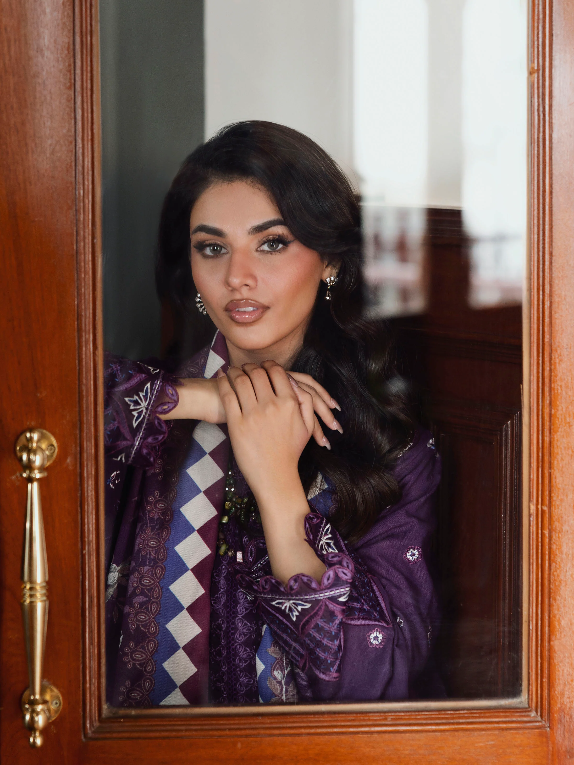 Unstitched Embroidered Khaddar Suit - EWU5V11-32009-3P - Image 3