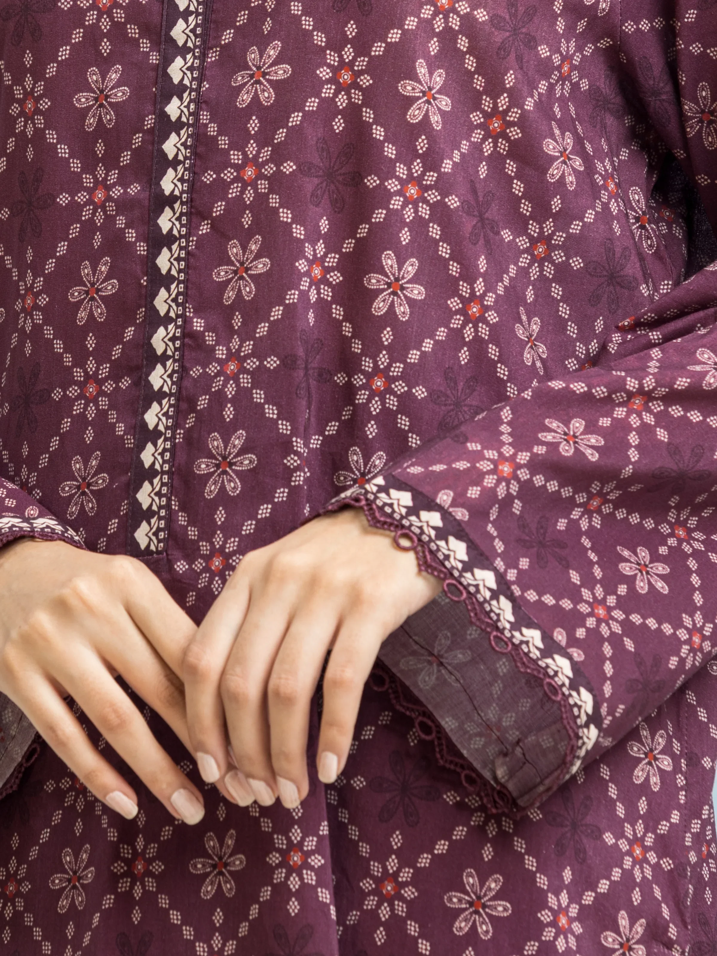 Unstitched Printed Khaddar Shirt - EWU24A3-29301S - Image 3