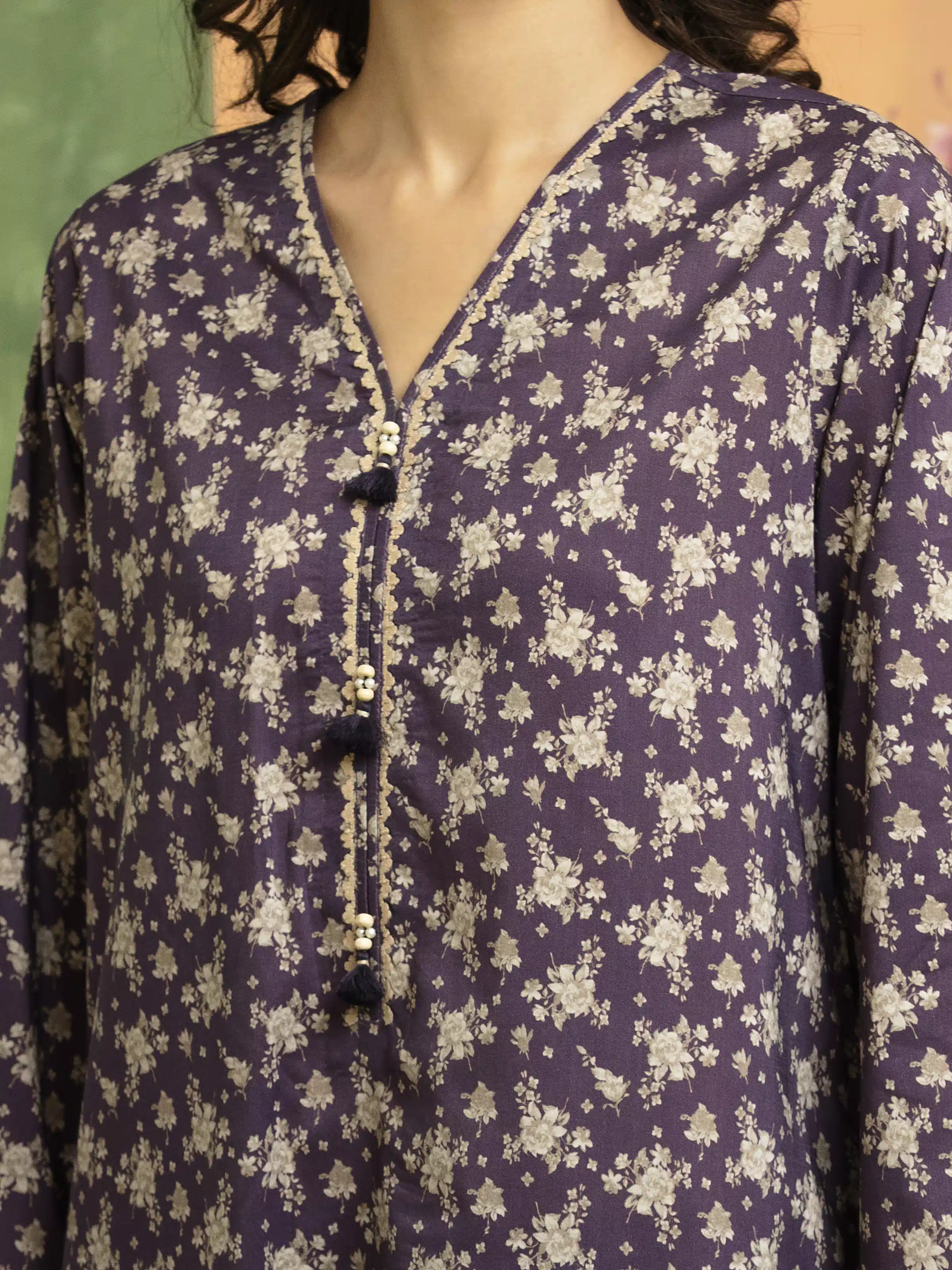 Unstitched Printed Lawn Suit - EWU5A1-35181-3P - Image 4