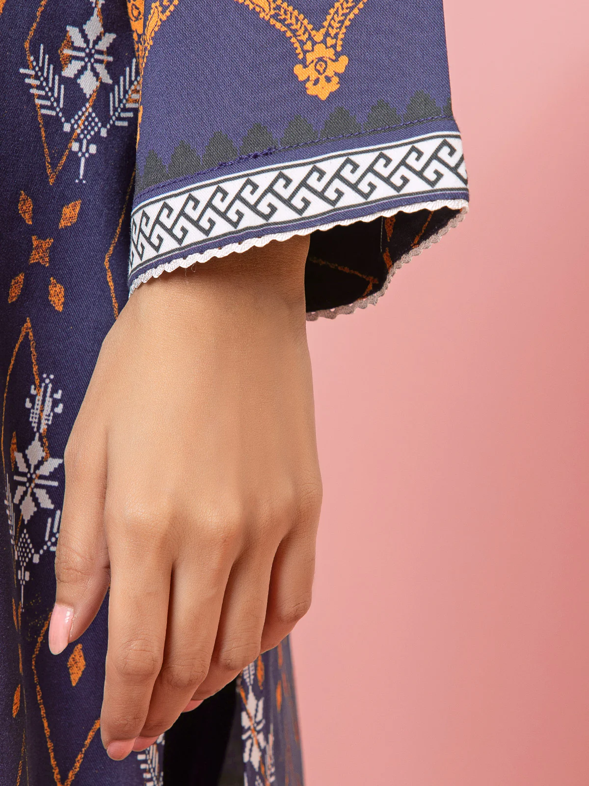 Unstitched Printed Viscose Suit - EWU22A4-24014XXL - Image 5