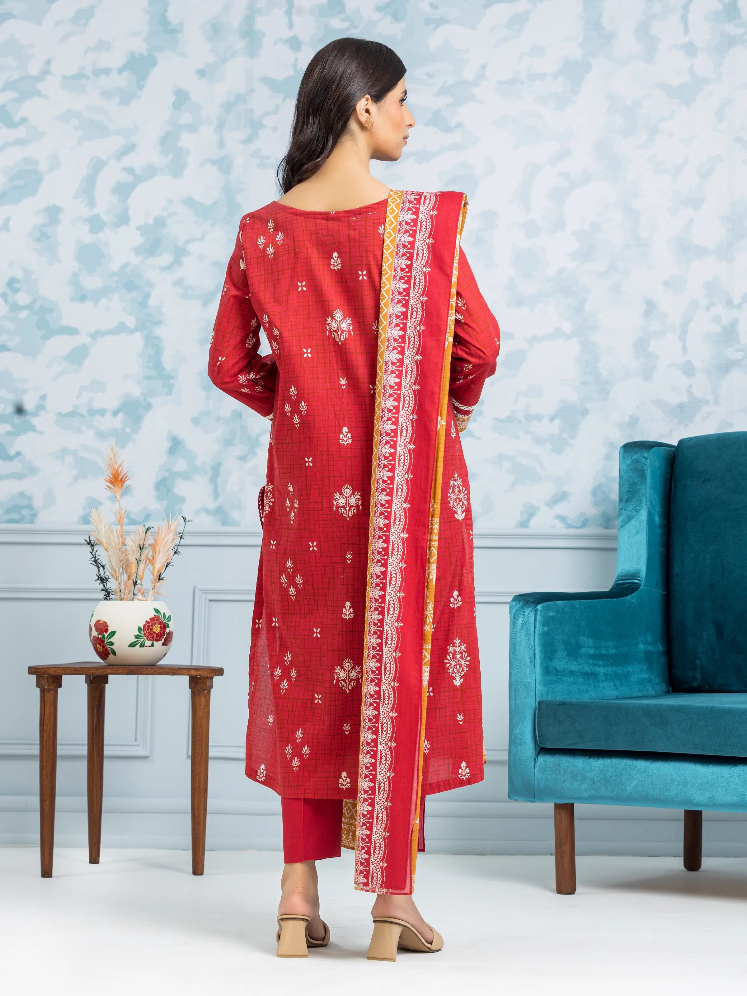 Unstitched Printed Khaddar Shirt - EWU24A3-29653S - Image 2