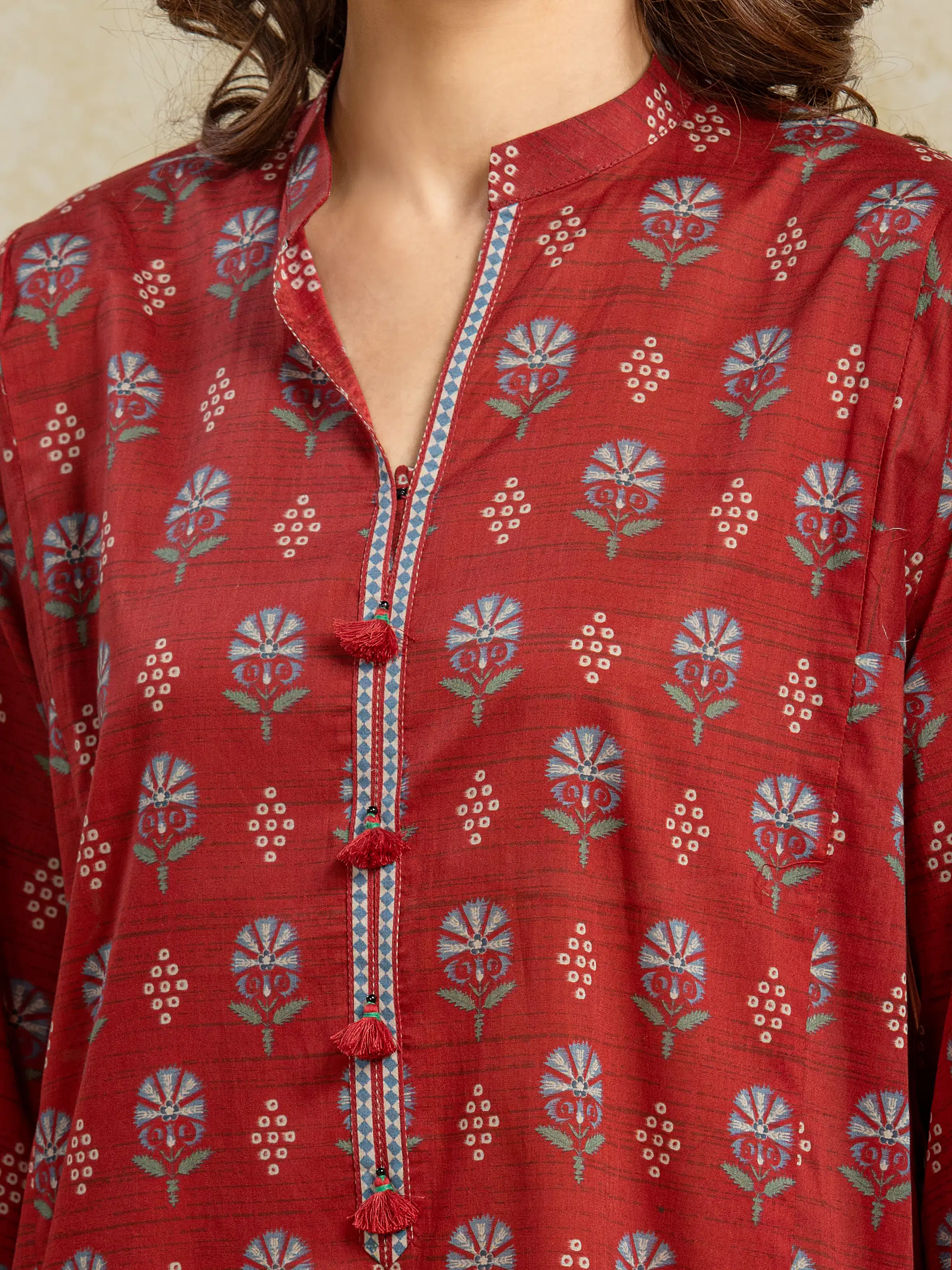 Unstitched Printed Khaddar Suit - EWU5A3-35951-3P - Image 4