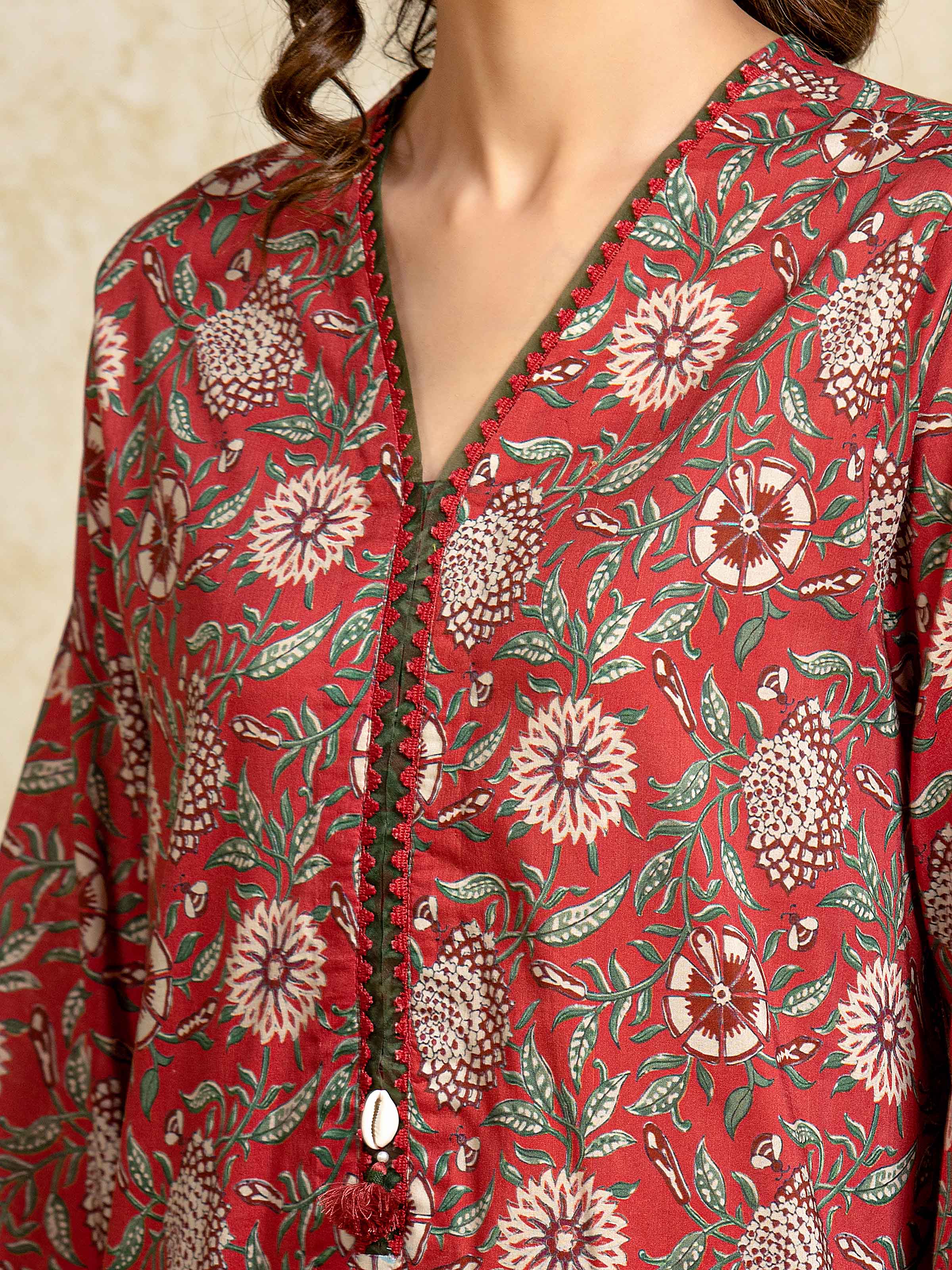 Unstitched Printed Khaddar Suit - EWU5A3-35973-3P - Image 3