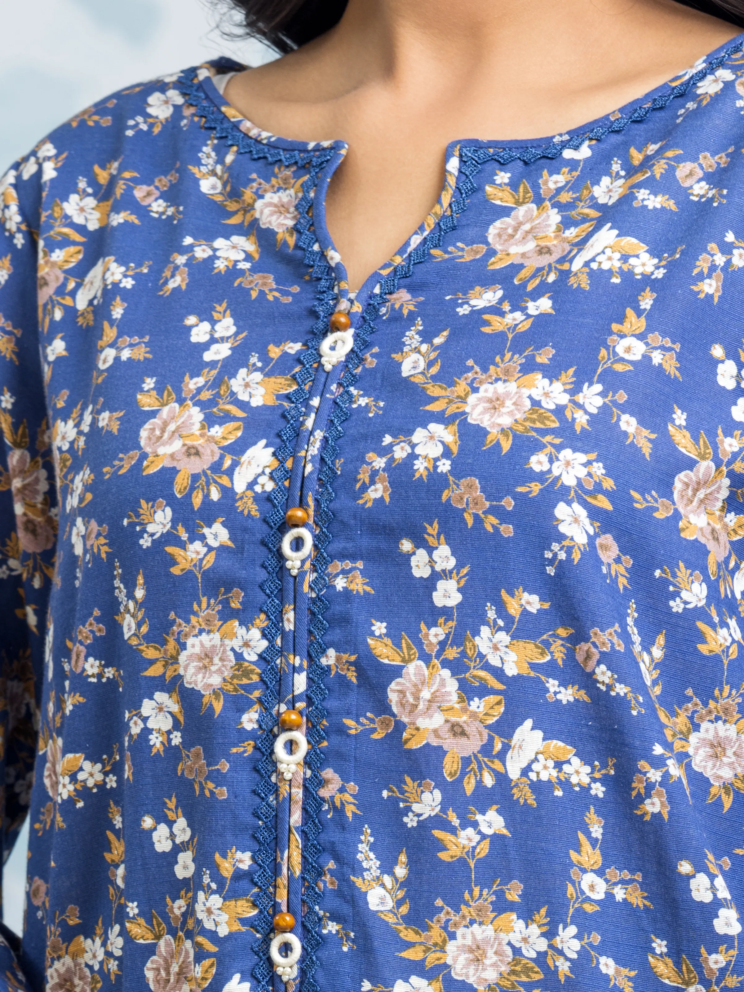 Unstitched Printed Khaddar Suit - EWU24A3-29308-3P - Image 4