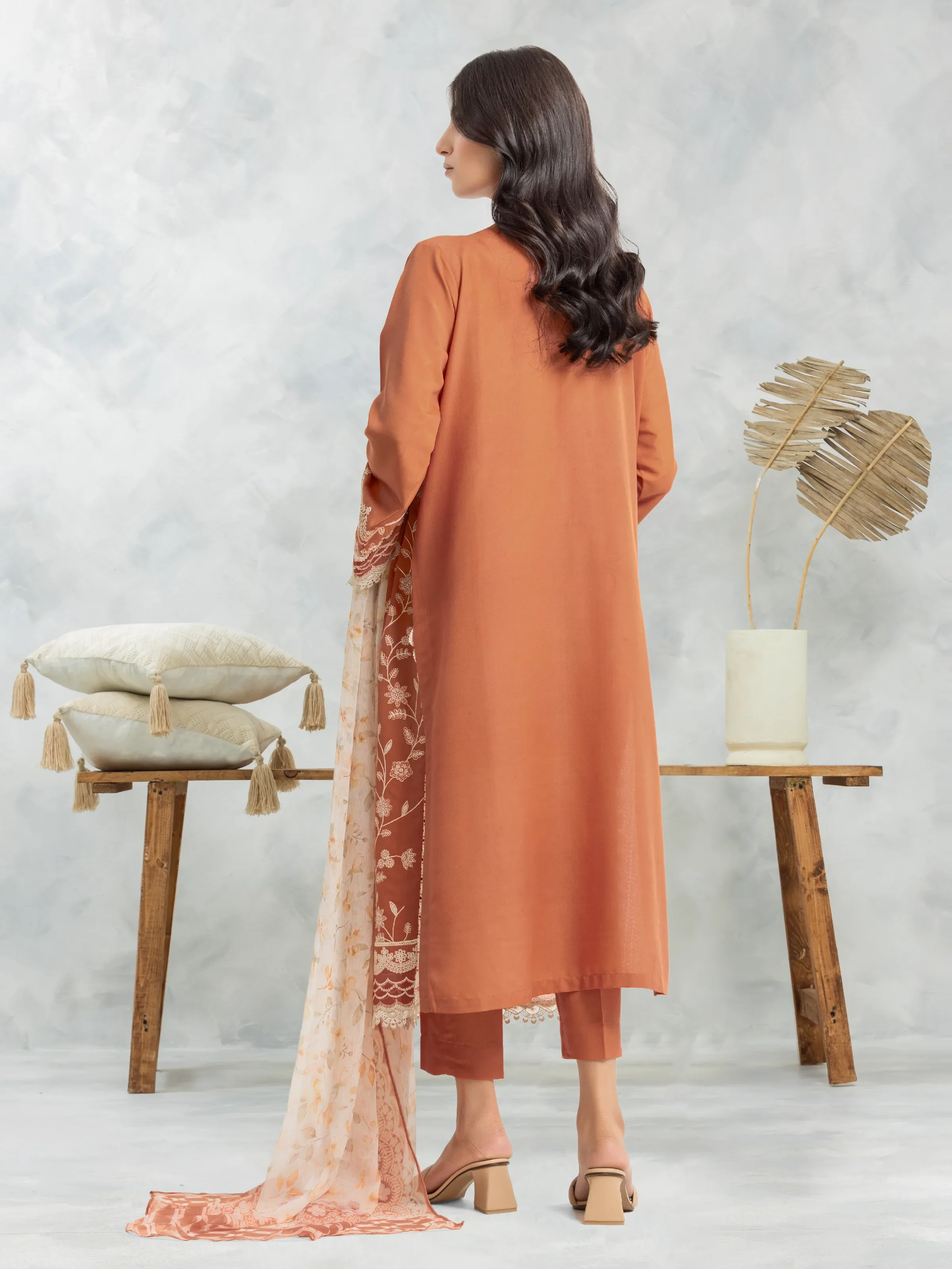 Unstitched Embroidered Cambric Suit - EWU24V2-30142-3P - Image 2