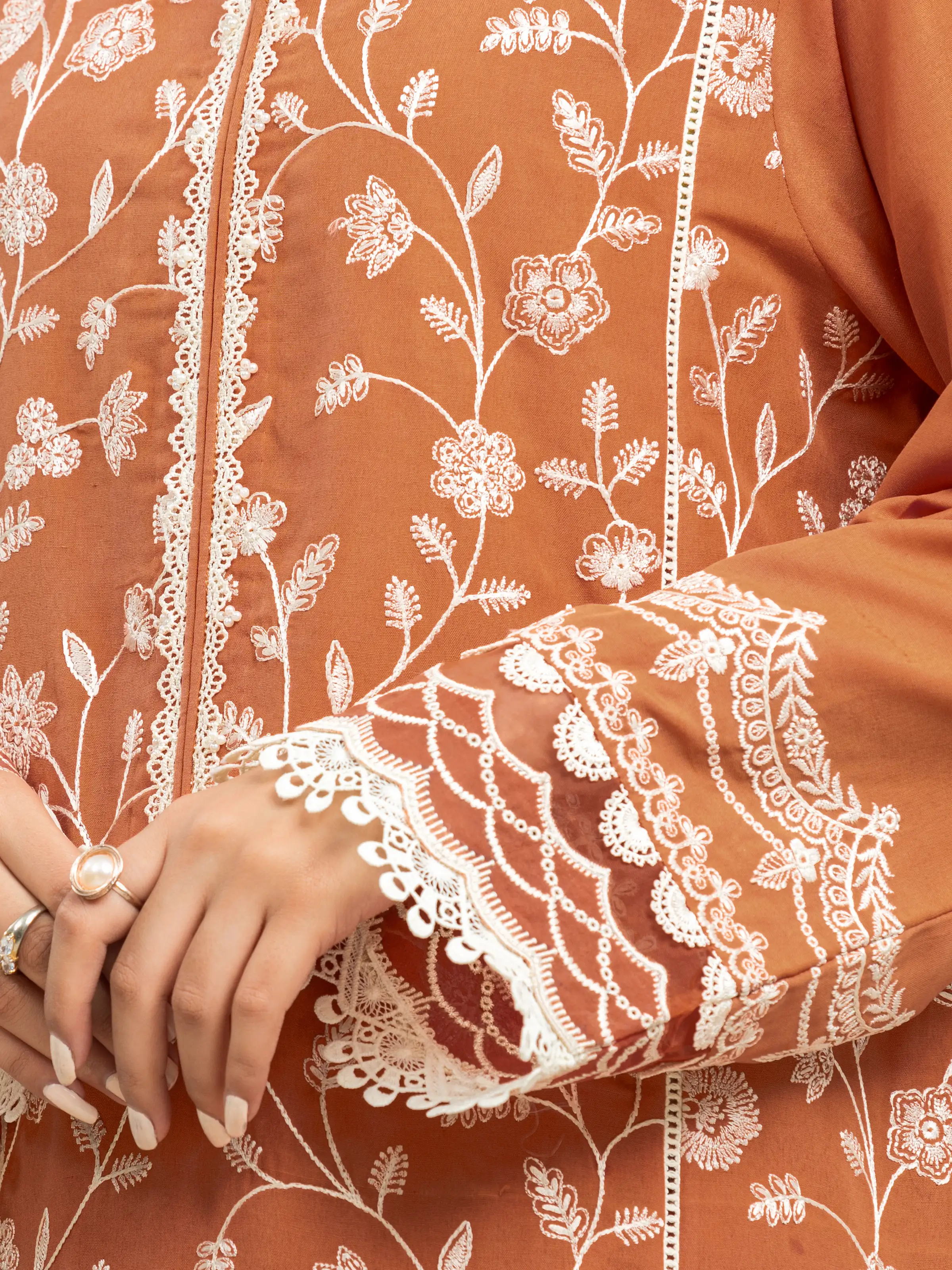 Unstitched Embroidered Cambric Suit - EWU24V2-30142-3P - Image 4