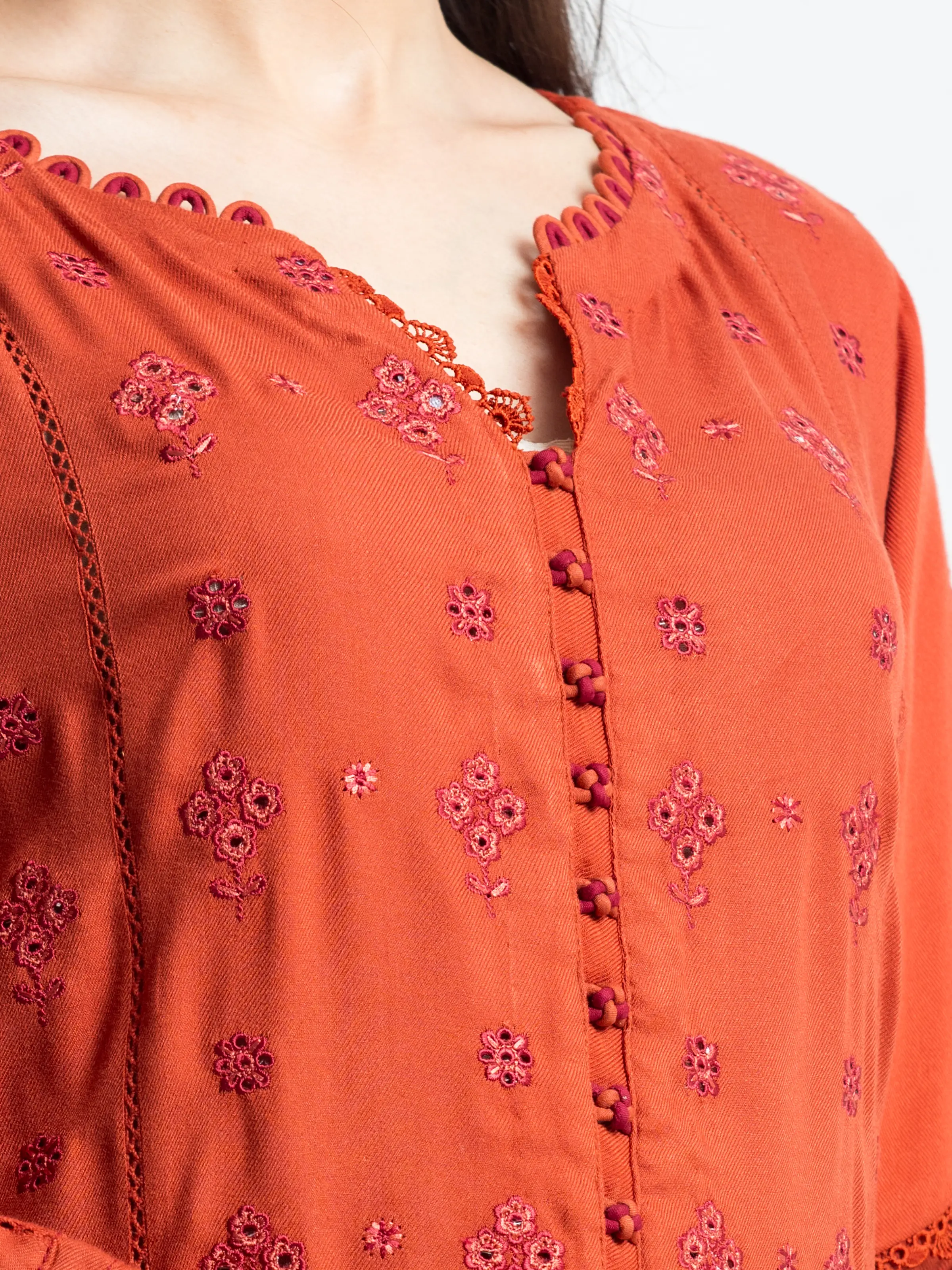 Unstitched Embroidered Viscose Suit - EWU24V13-30231-3P - Image 2