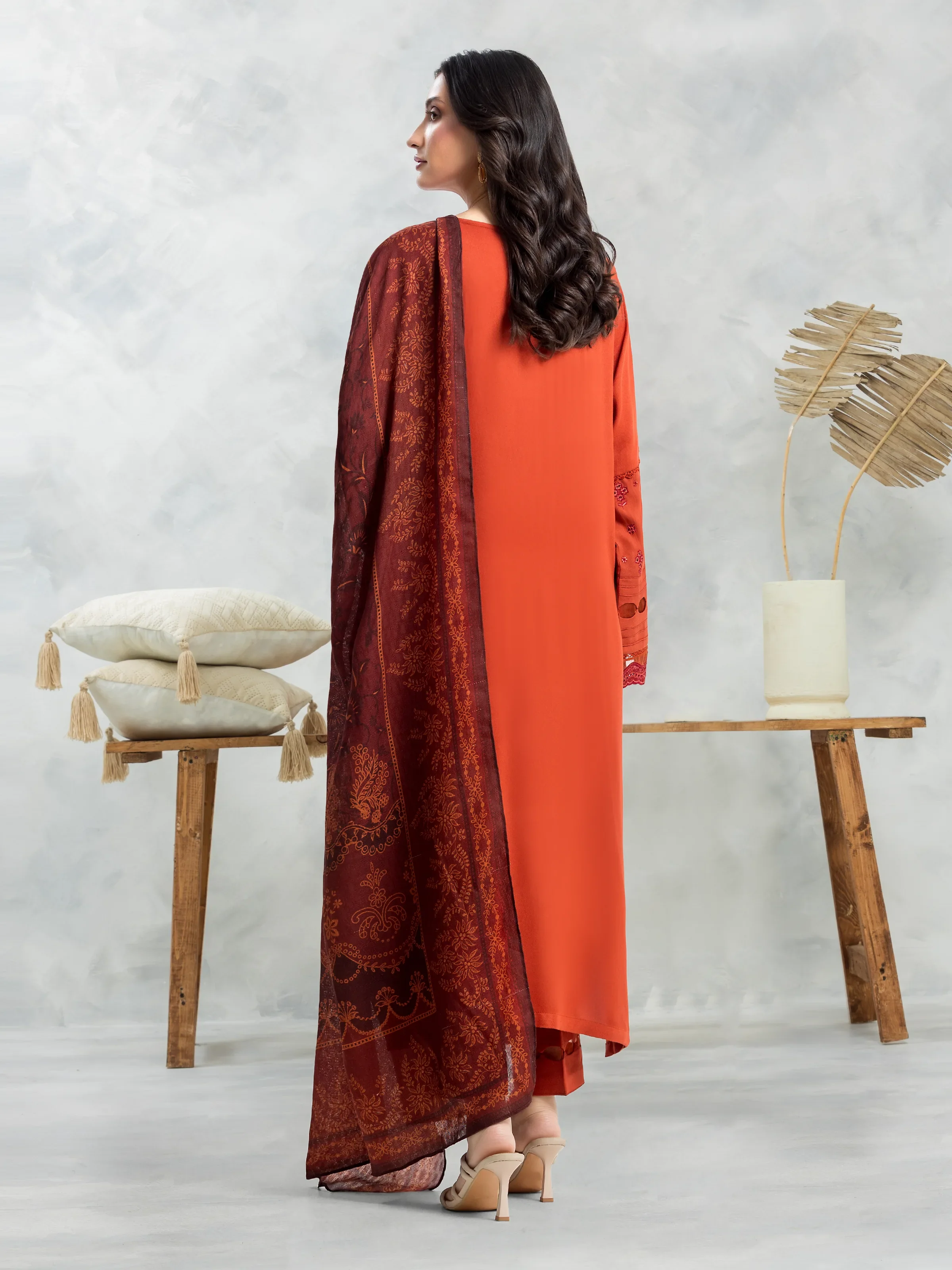 Unstitched Embroidered Viscose Suit - EWU24V13-30231-3P - Image 4