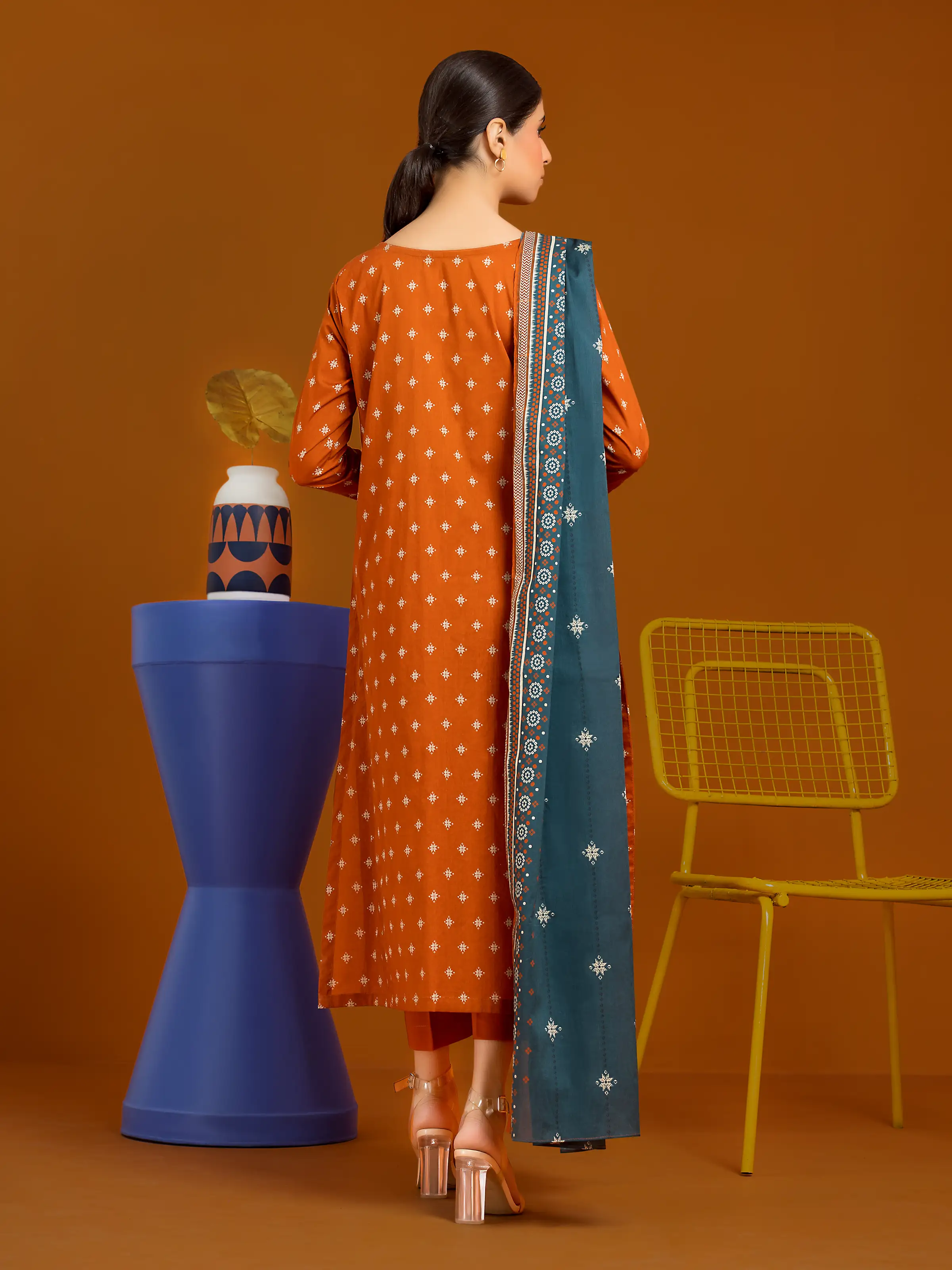 Unstitched Printed Cambric Shirt Trouser - EWU24A2-27030ST - Image 2