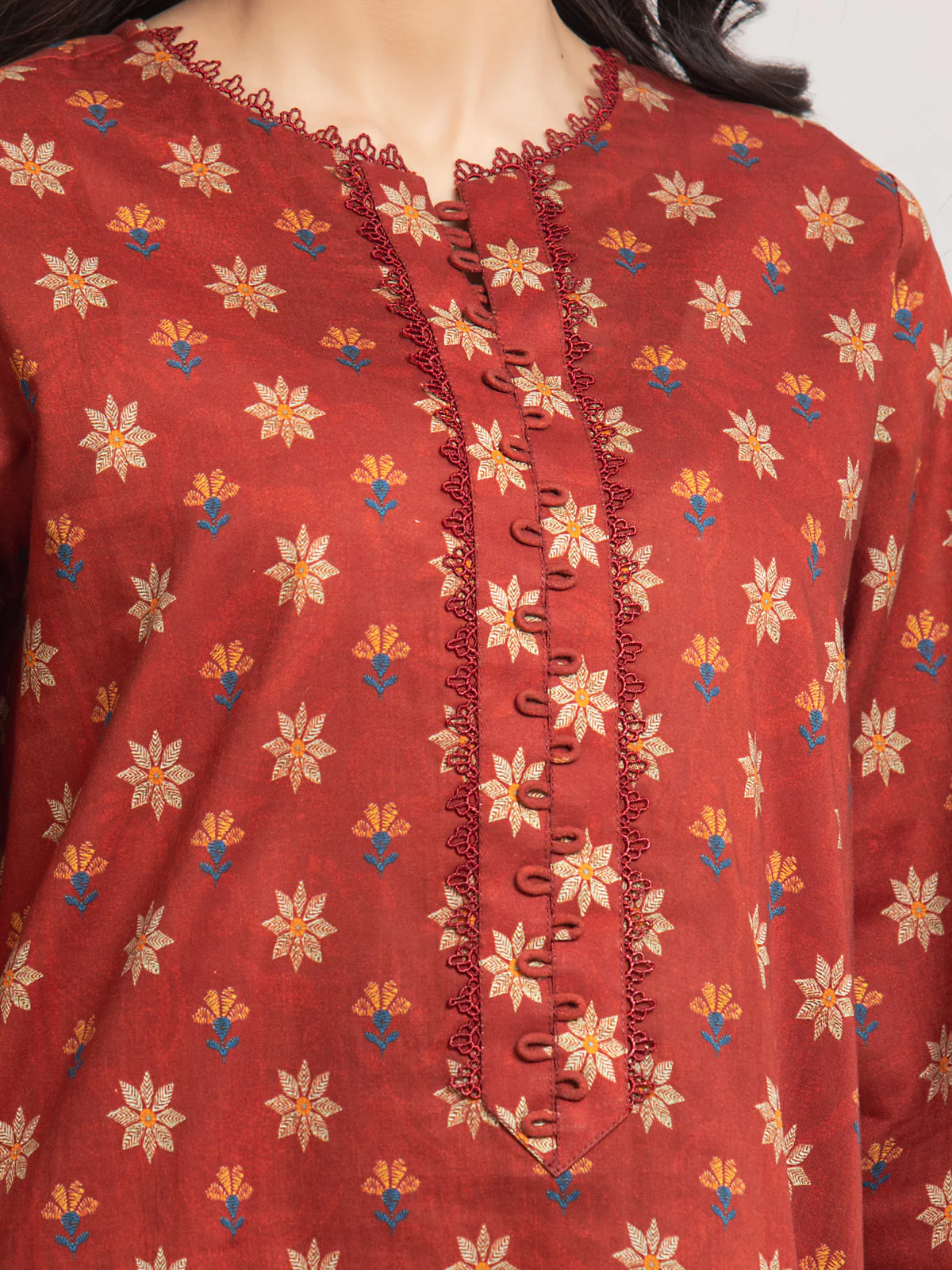 Unstitched Printed Cambric Suit - EWU24M2-016 - Image 6