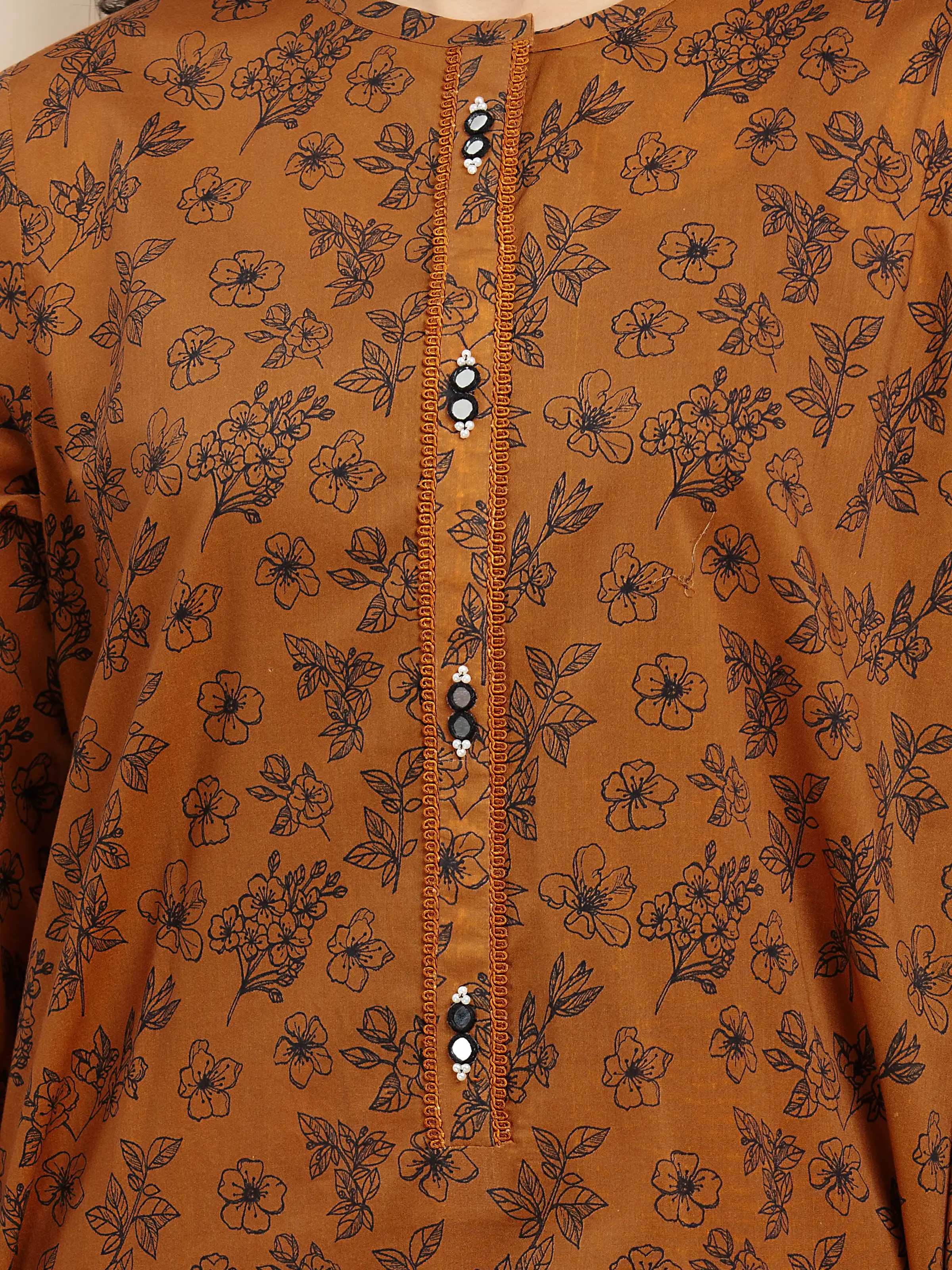 Unstitched Printed Khaddar Suit - EWU24A3-29834-3P - Image 5