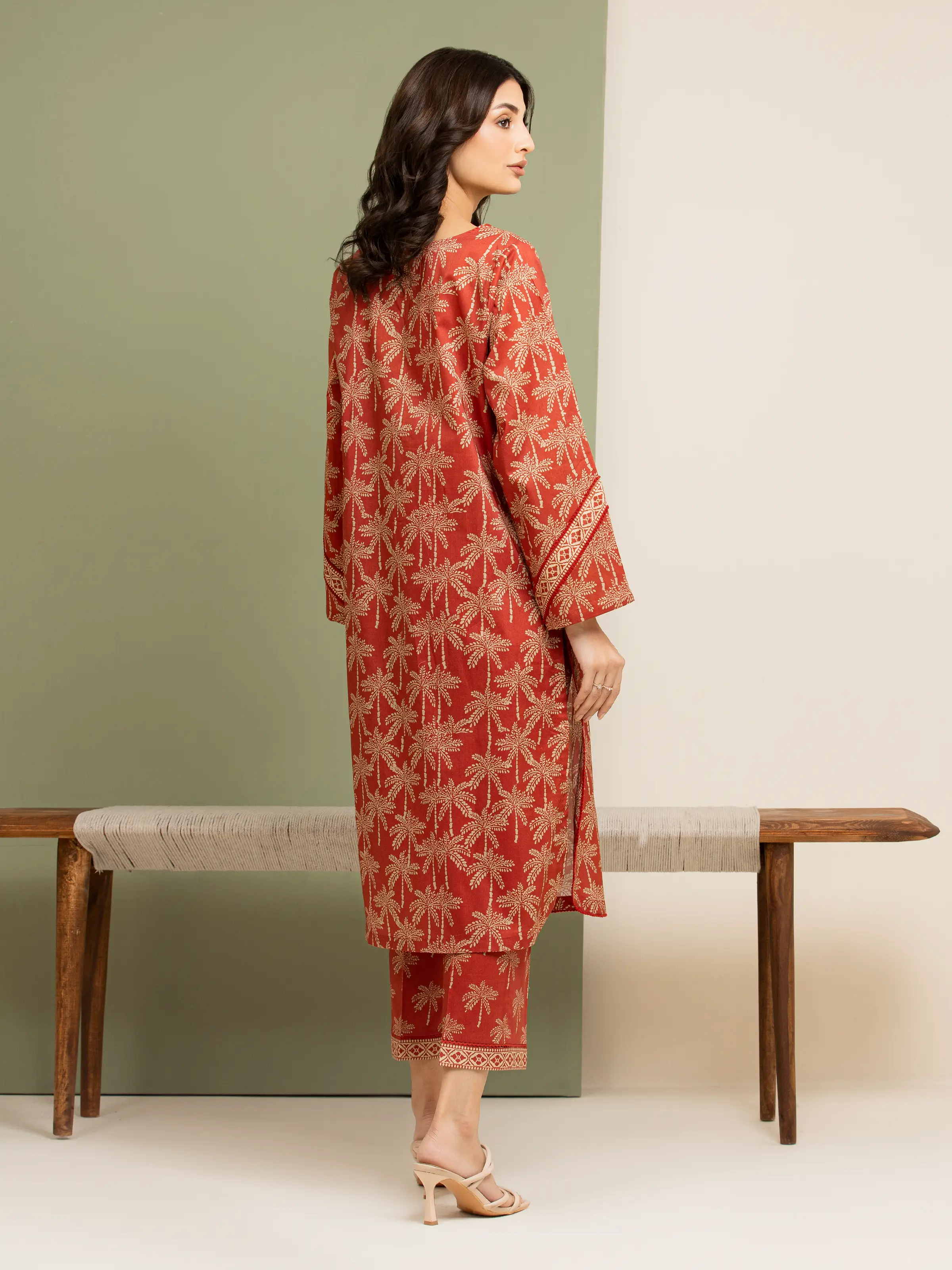 Unstitched Printed Lawn Shirt Trouser - EWU5A1-35427ST - Image 2
