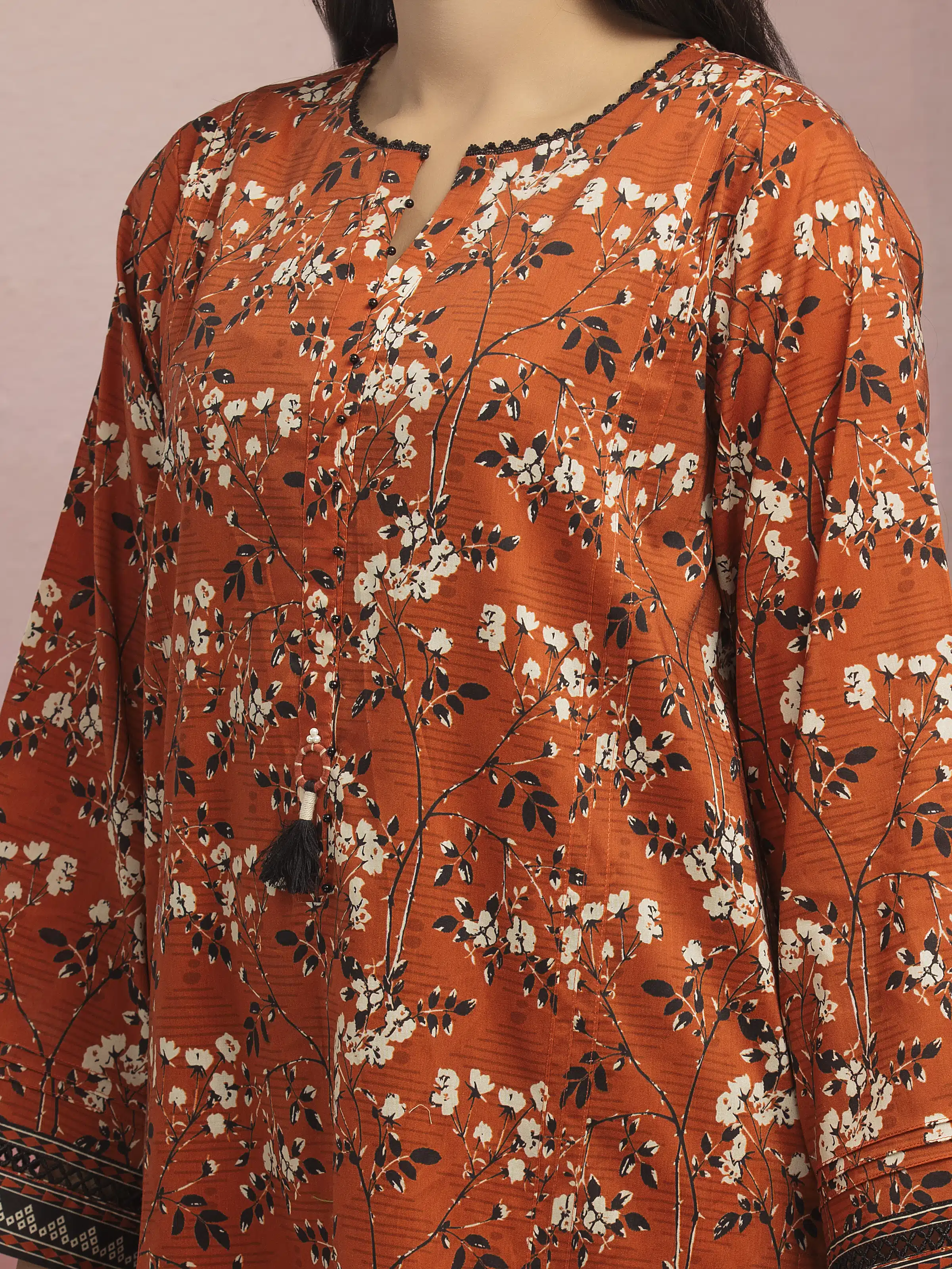 Unstitched Printed Lawn Suit - EWU5A1-35133-3P - Image 5
