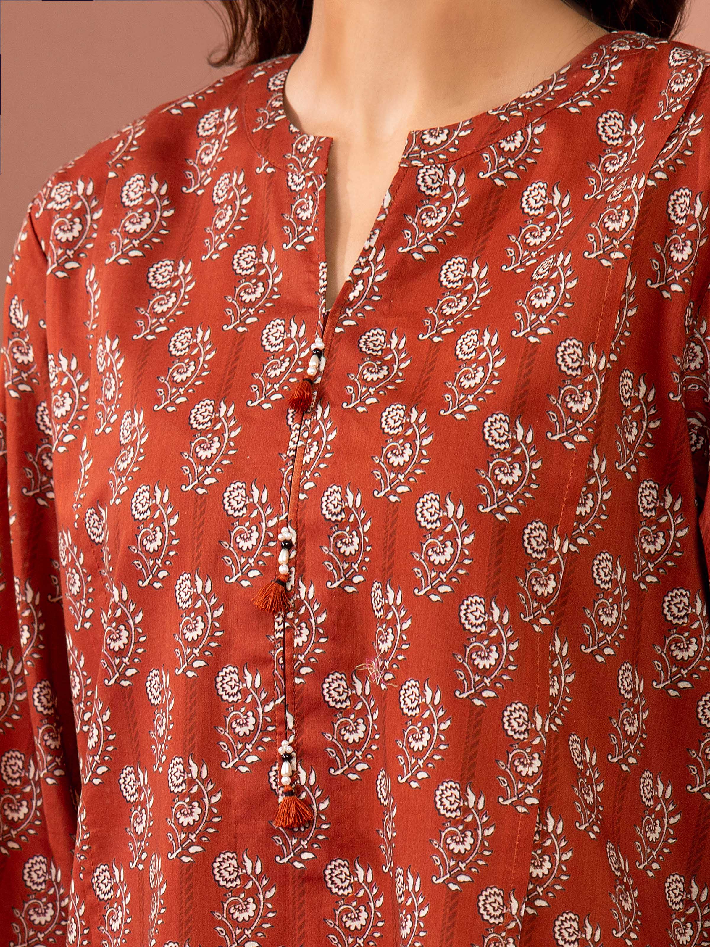 Unstitched Printed Lawn Suit - EWU5A1-35233-3P - Image 3