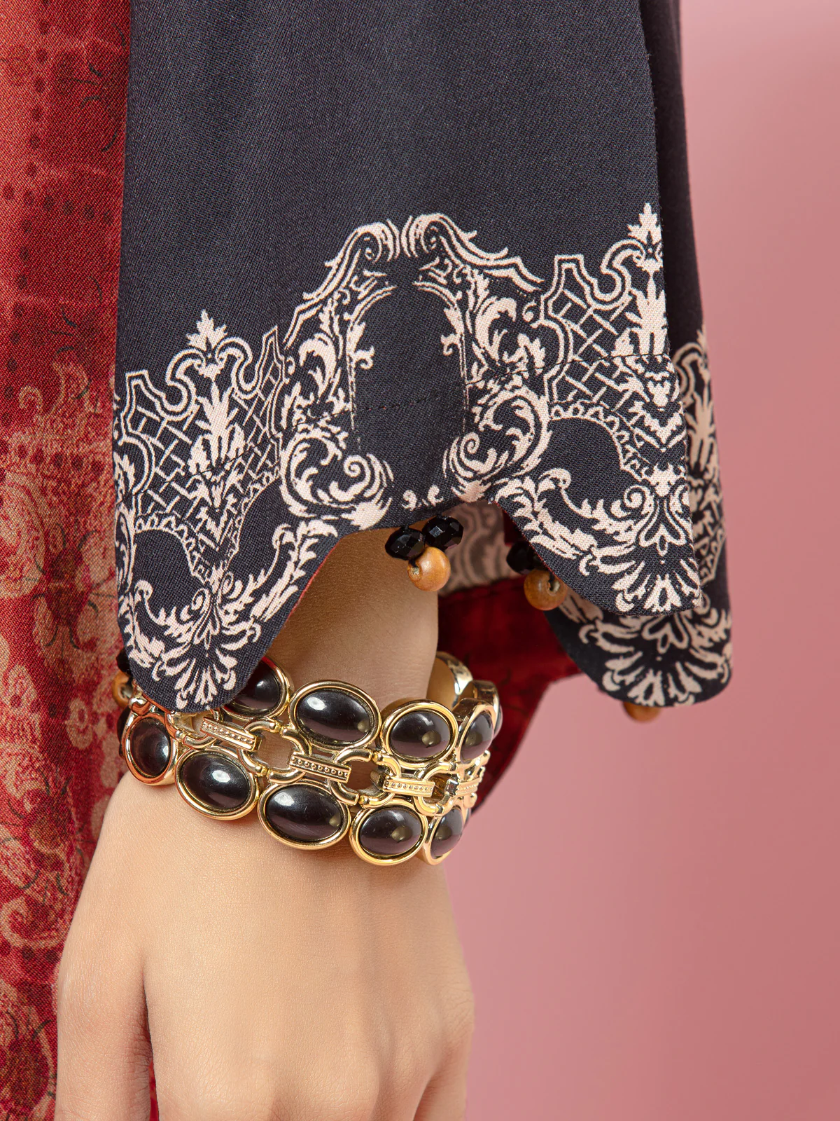 Unstitched Printed Viscose Shirt Trouser - EWU22A4-24030ST - Image 6