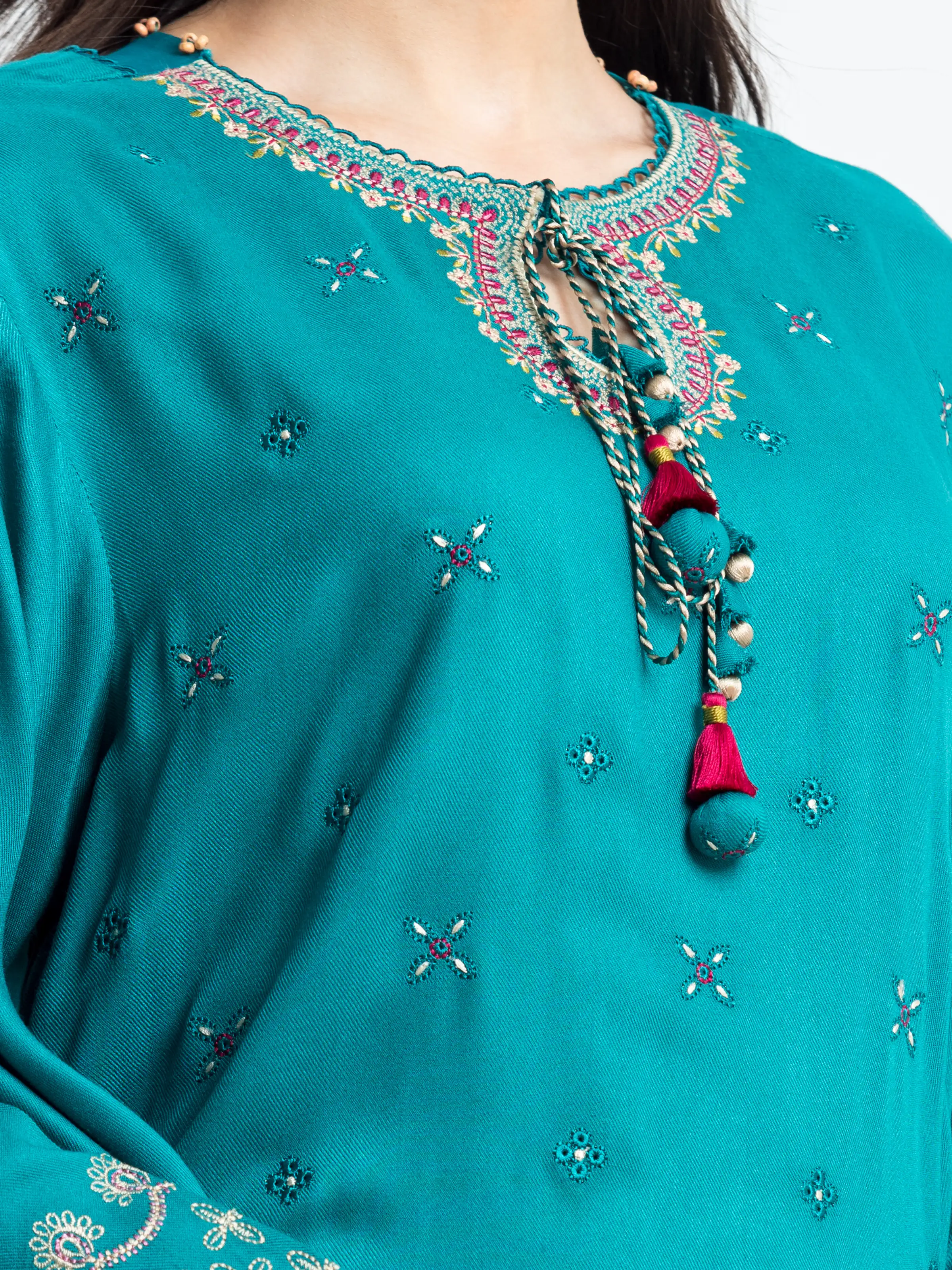 Unstitched Embroidered Viscose Suit - EWU24V13-30230-3P - Image 2