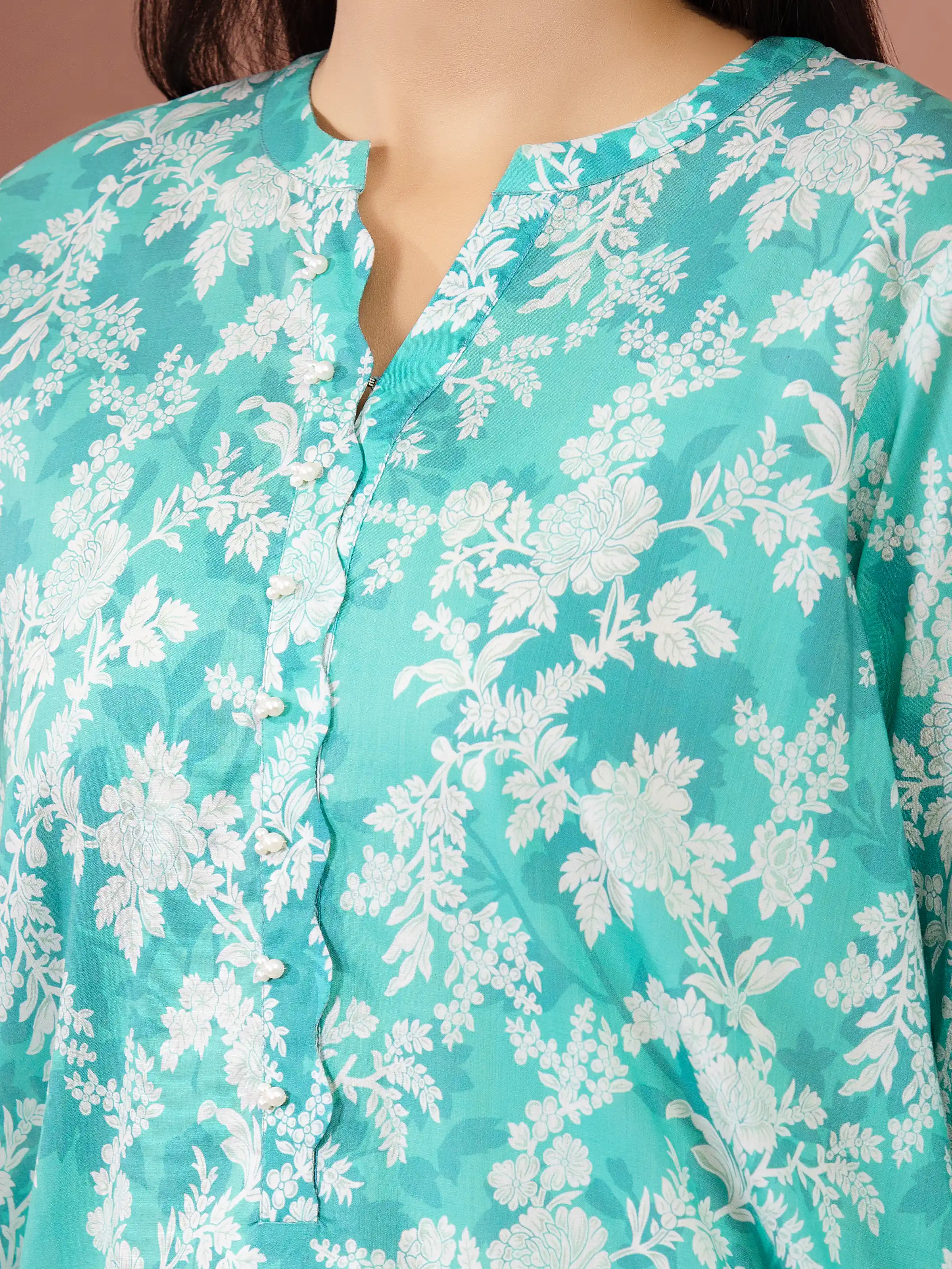 Unstitched Printed Lawn Suit - EWU5A1-35263-3P - Image 3