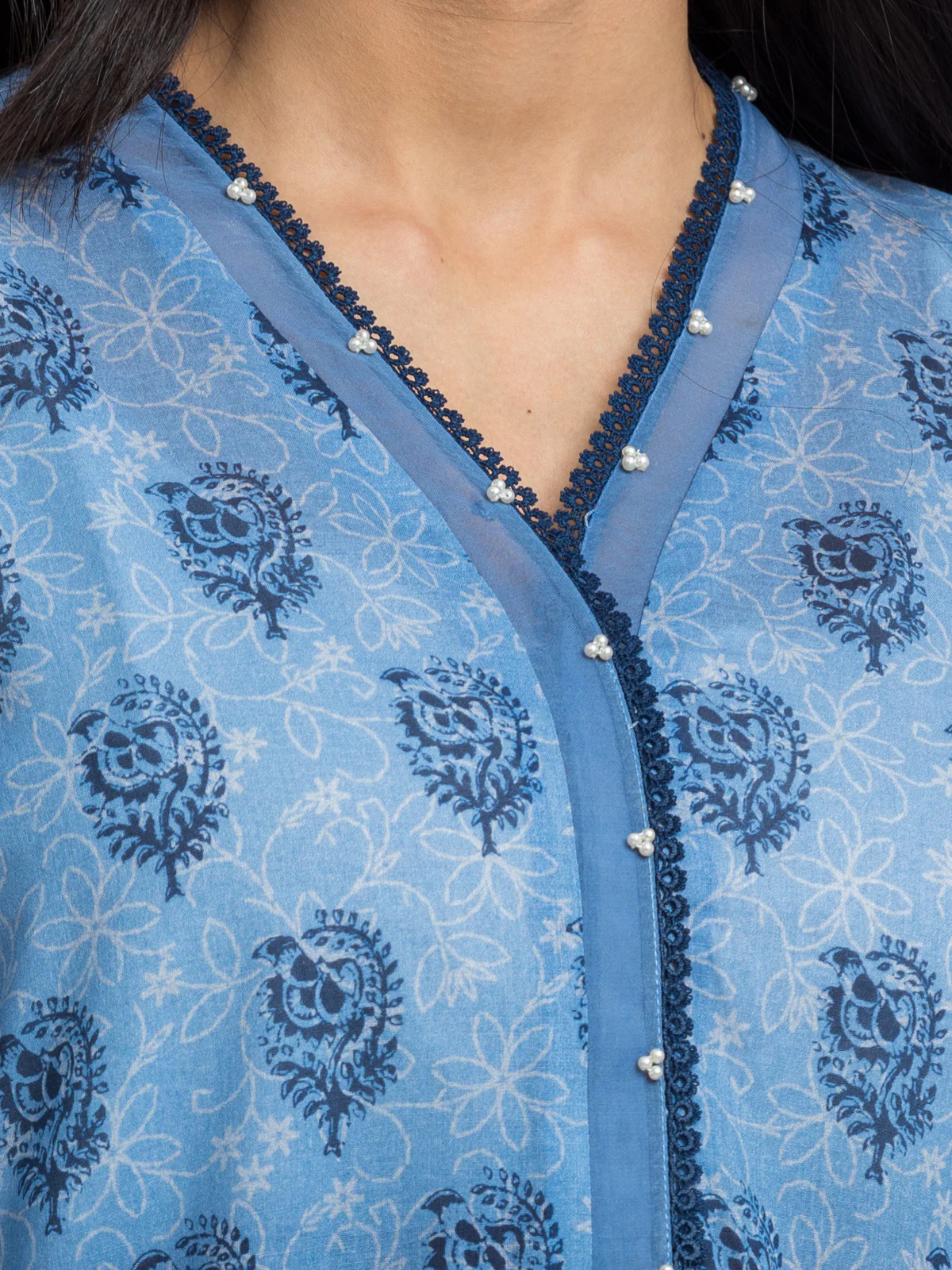 Unstitched Printed Cambric Shirt Trouser - EWU24A2-29267ST - Image 3
