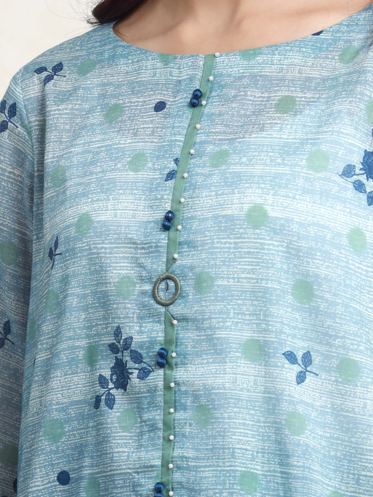 Unstitched Printed Lawn Shirt Dupatta - EWU24A1-28154SD - Image 3