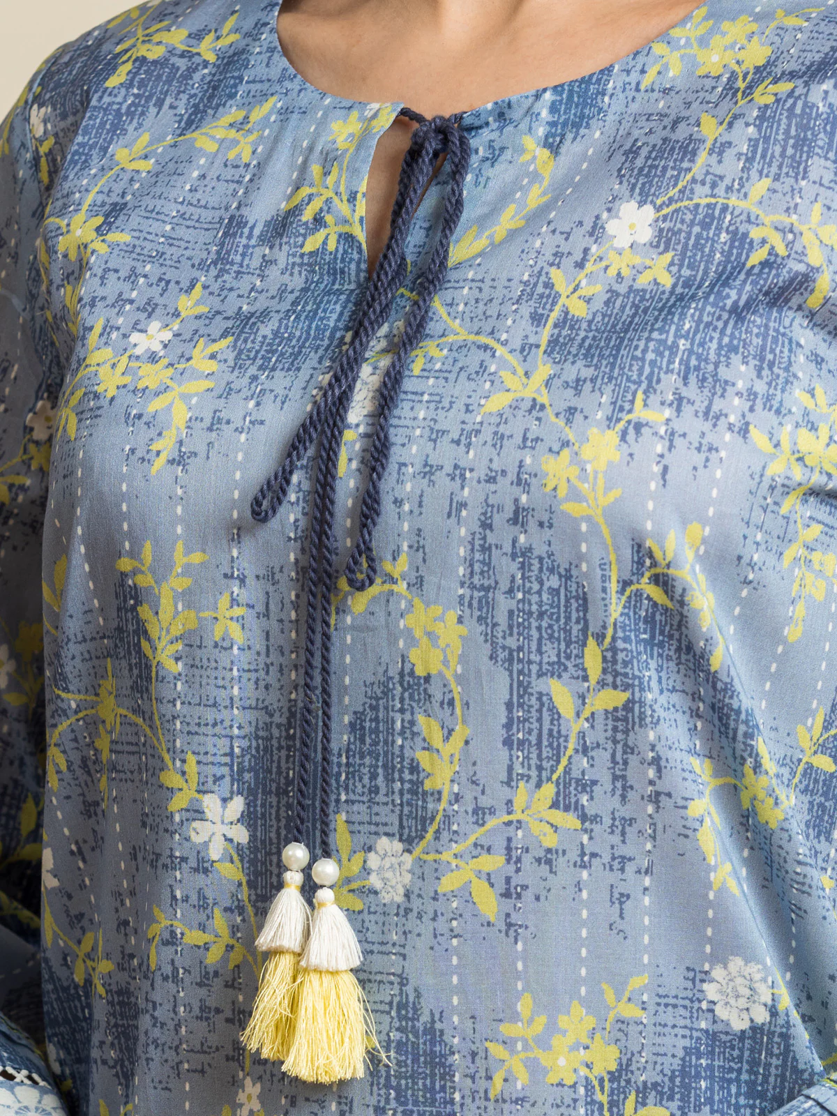 Unstitched Printed Cambric Shirt Dupatta - EWU24A2-29278SD - Image 3