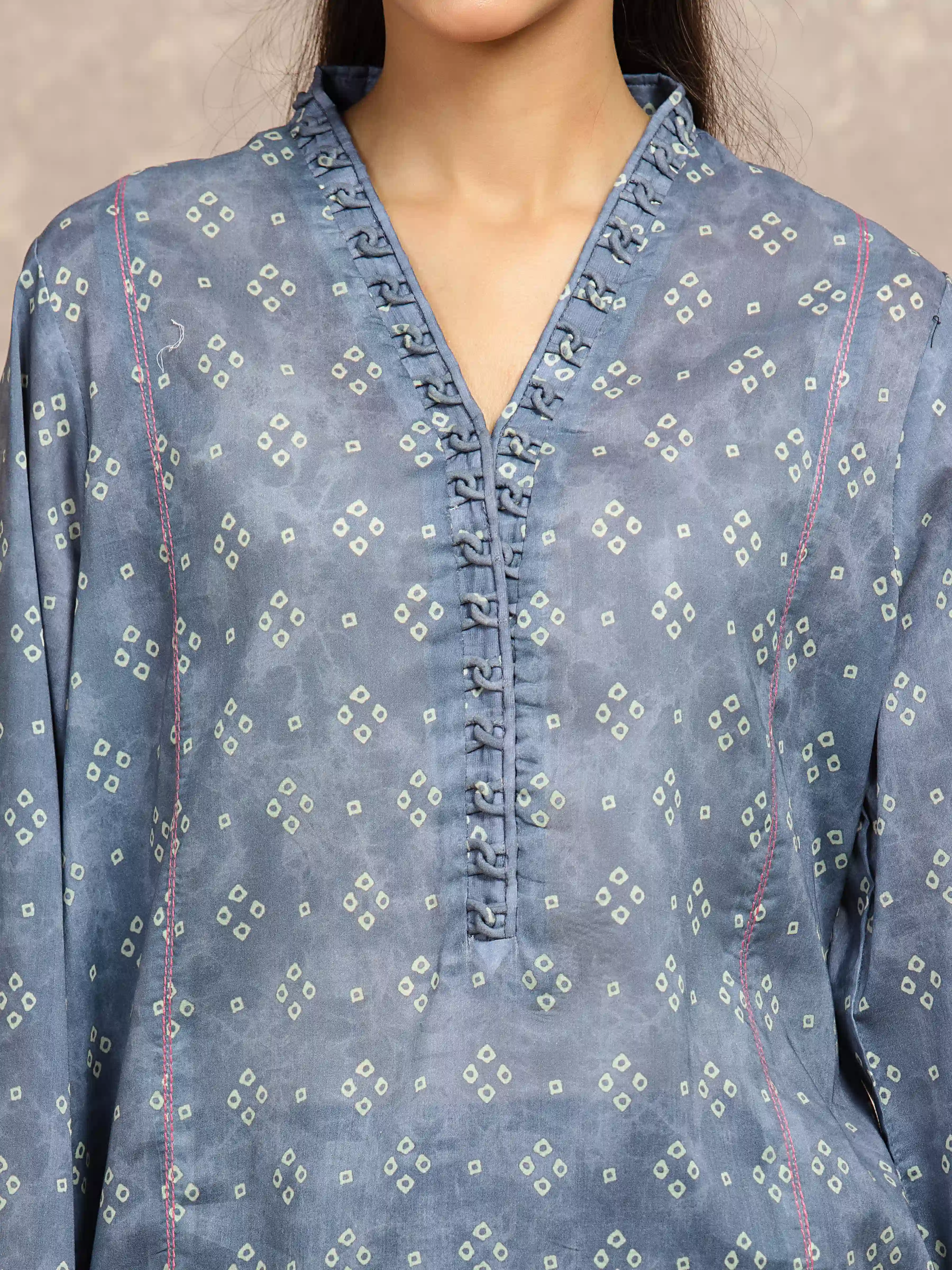 Unstitched Printed Khaddar Suit - EWU5A3-36132-3P - Image 3