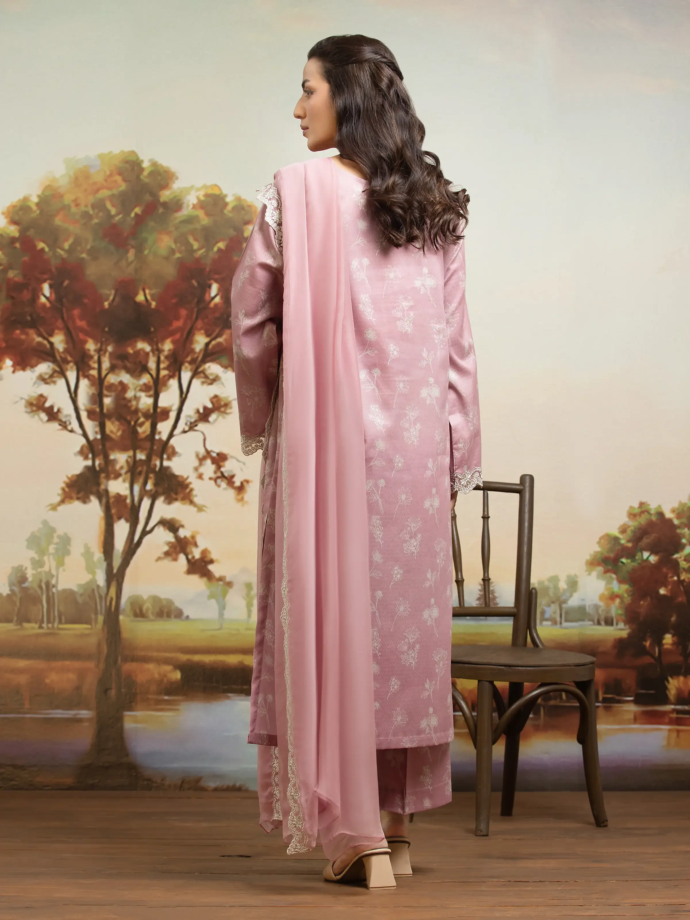 Unstitched Embroidered Dobby Suit - EWU24V7-30169-3P - Image 6