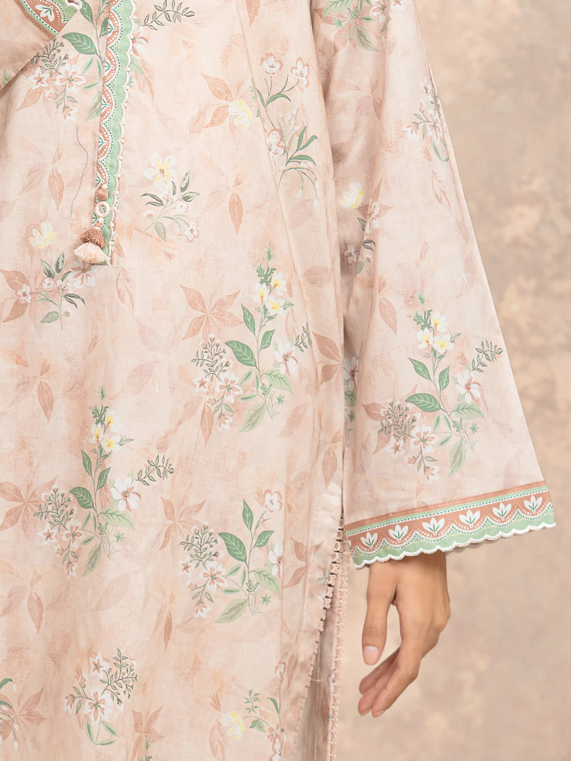 Unstitched Printed Lawn Suit - EWU6A1-36516-3P - Image 3