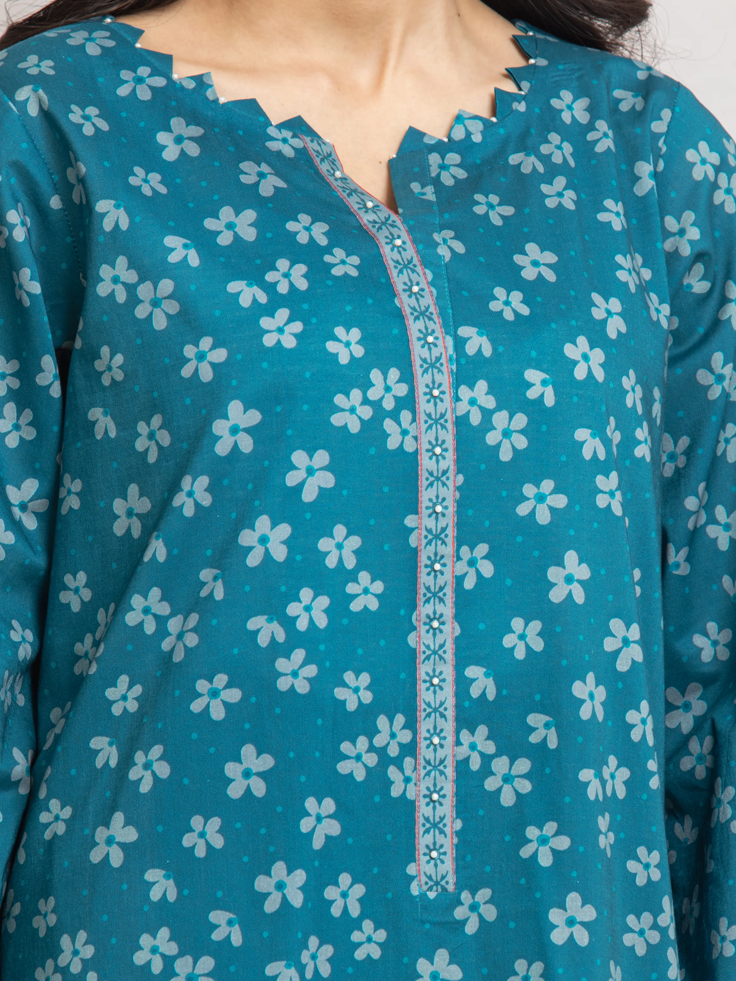 Unstitched Printed Cambric Shirt Trouser - EWU24M2-006ST - Image 2